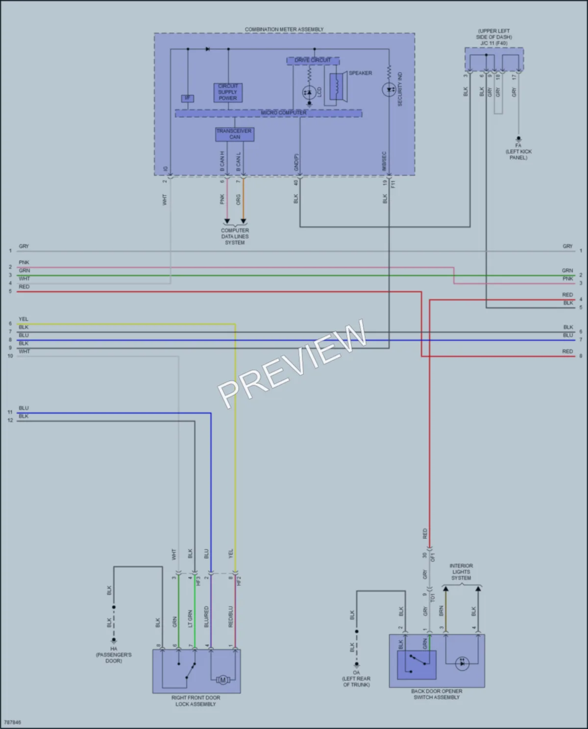 2022 Toyota GR86 Anti Theft wiring diagram preview