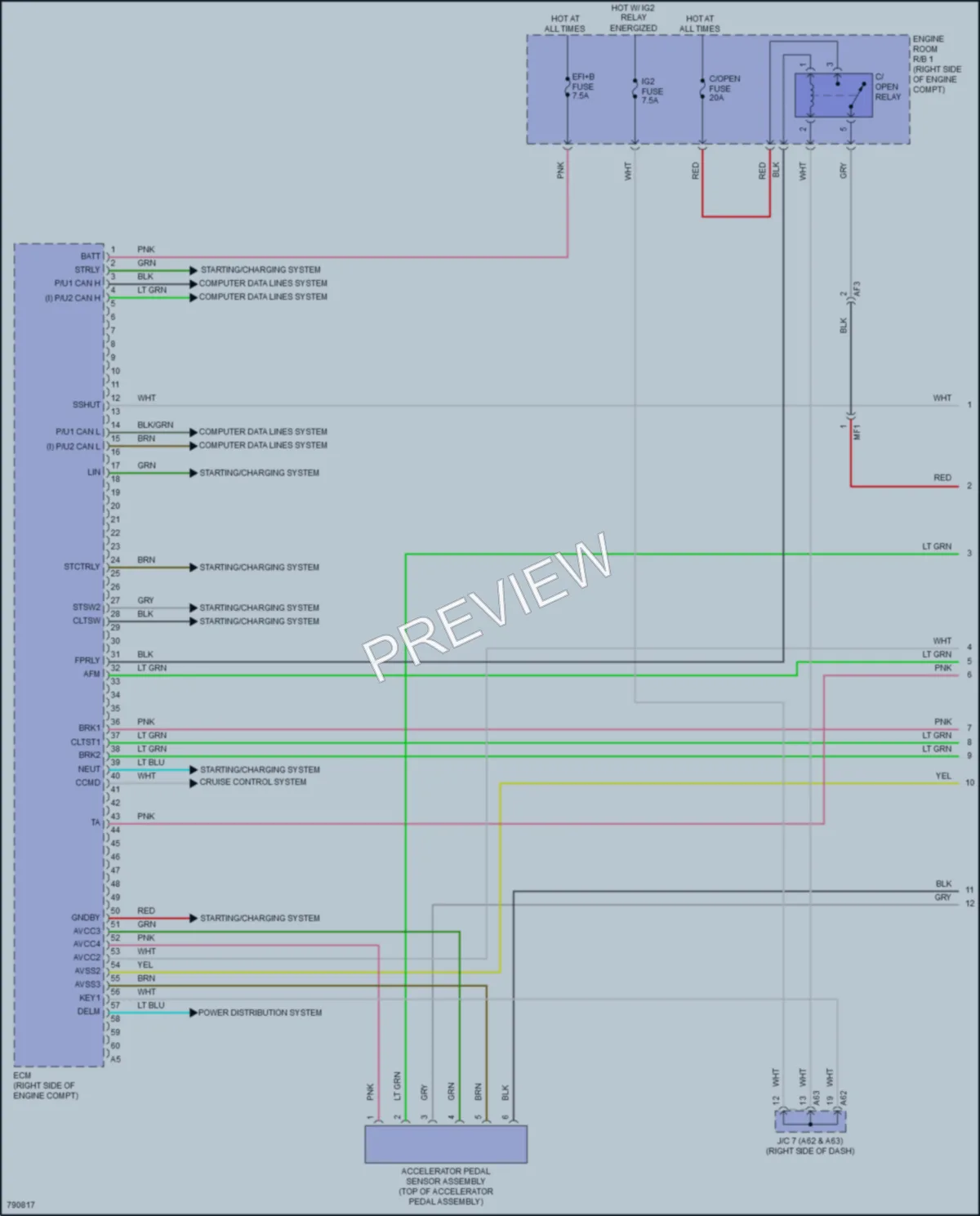 2022 Toyota GR86 Engine Performance wiring diagram preview