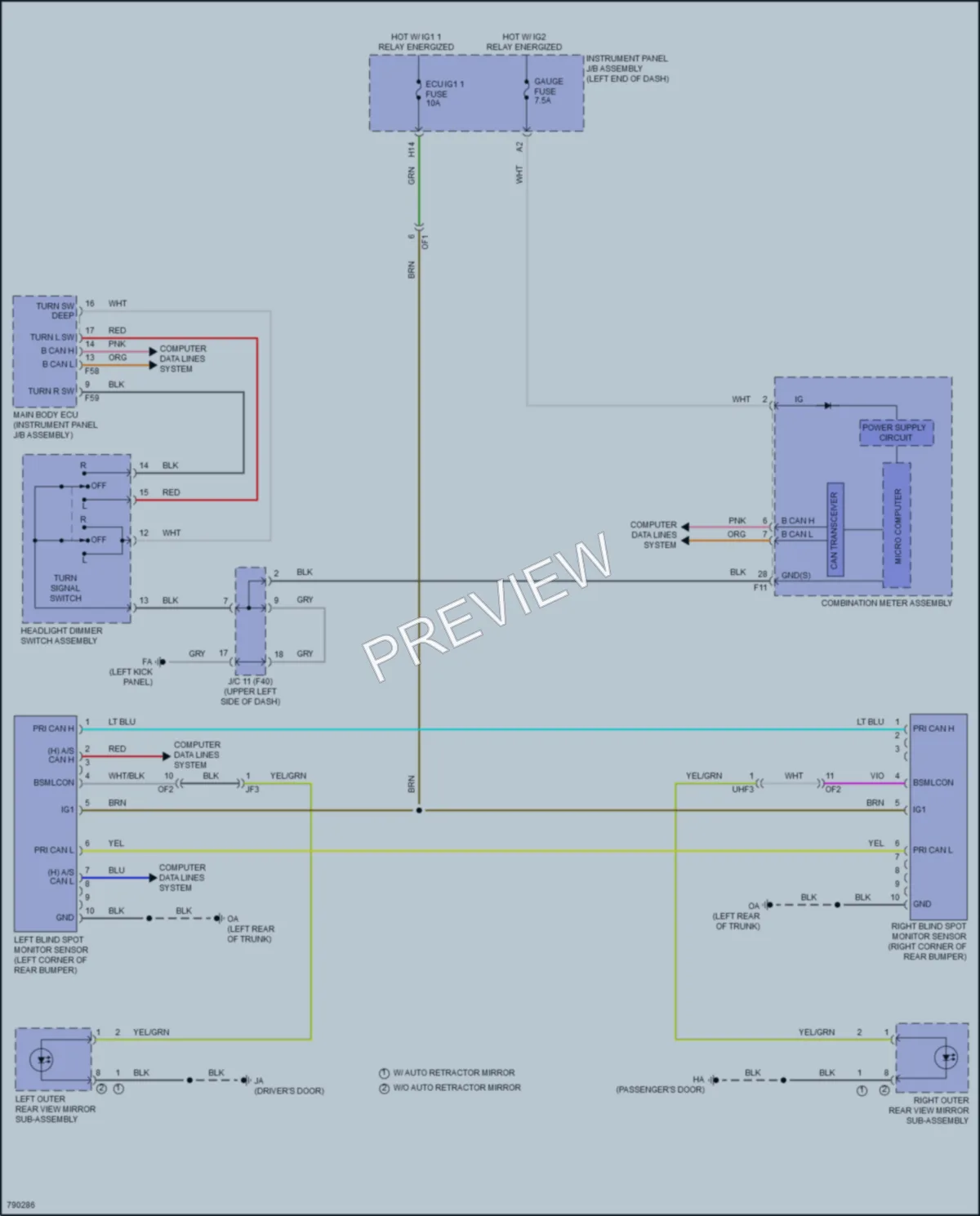 2022 Toyota GR86 Navigation wiring diagram preview