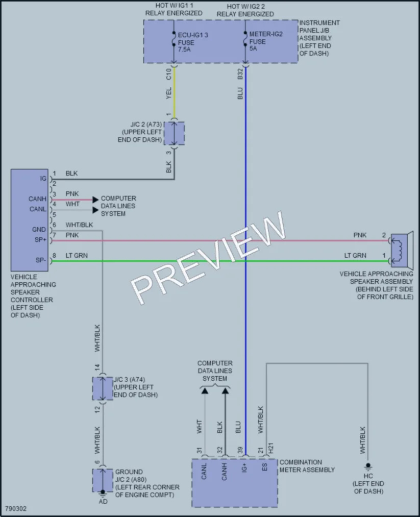 2022 Toyota HighlanderHybrid Active Bodyworks wiring diagram preview