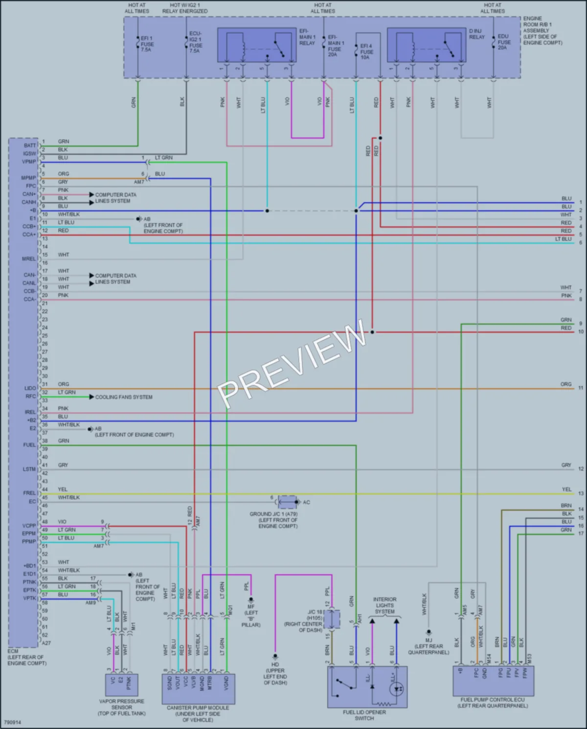 2022 Toyota HighlanderHybrid Engine Performance wiring diagram preview