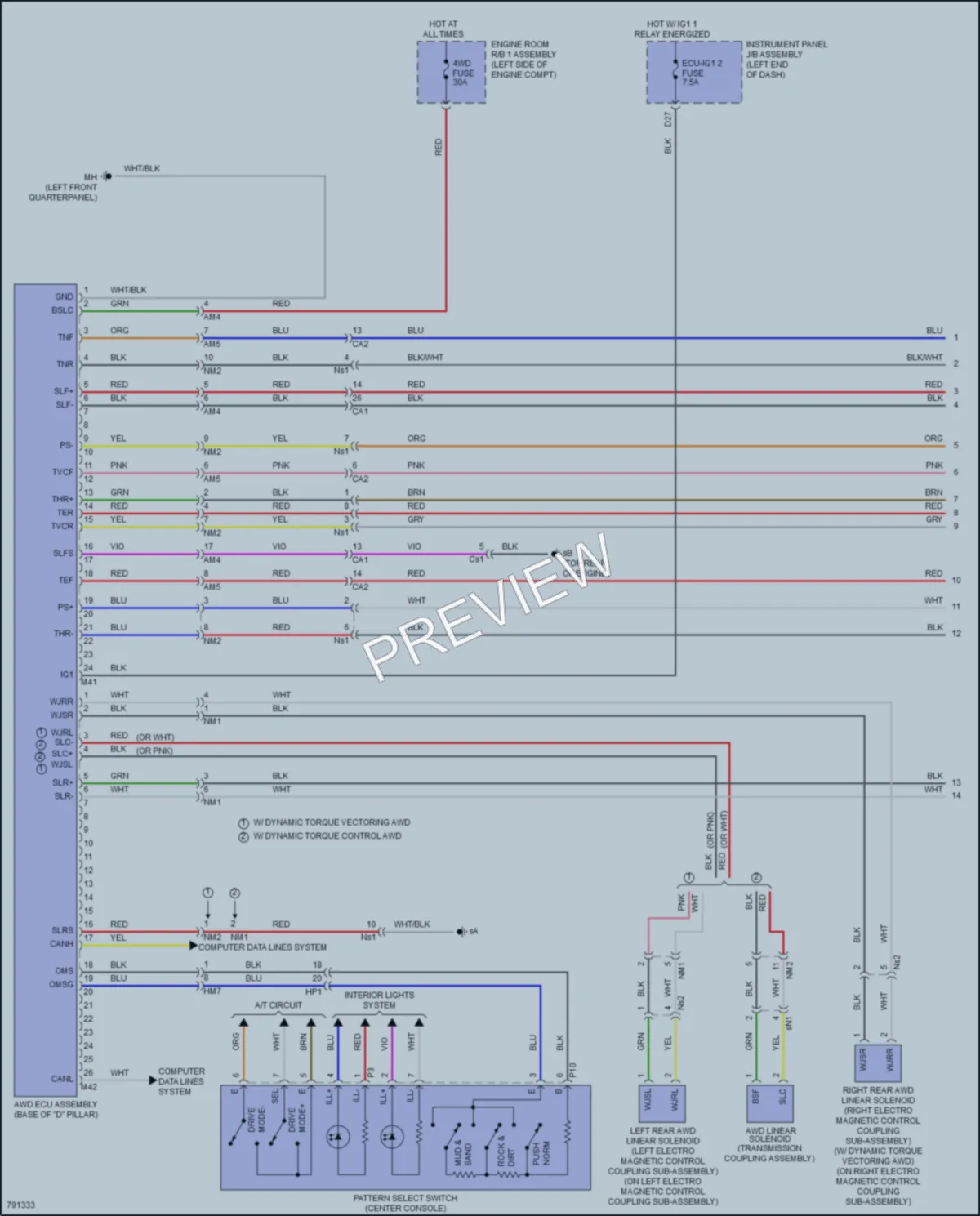 2022 Toyota HighlanderHybrid Transmission wiring diagram preview
