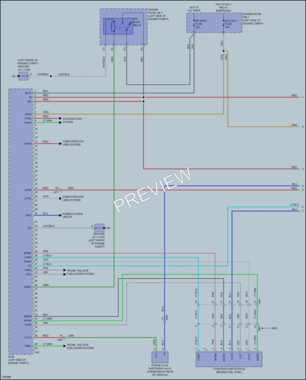 2022 Toyota Prius Engine Performance wiring diagram preview