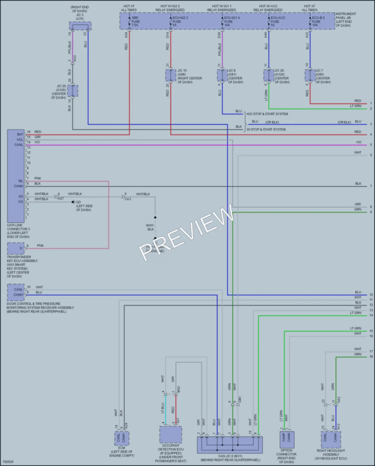 2022 Toyota RAV4 Computer Data Lines wiring diagram preview