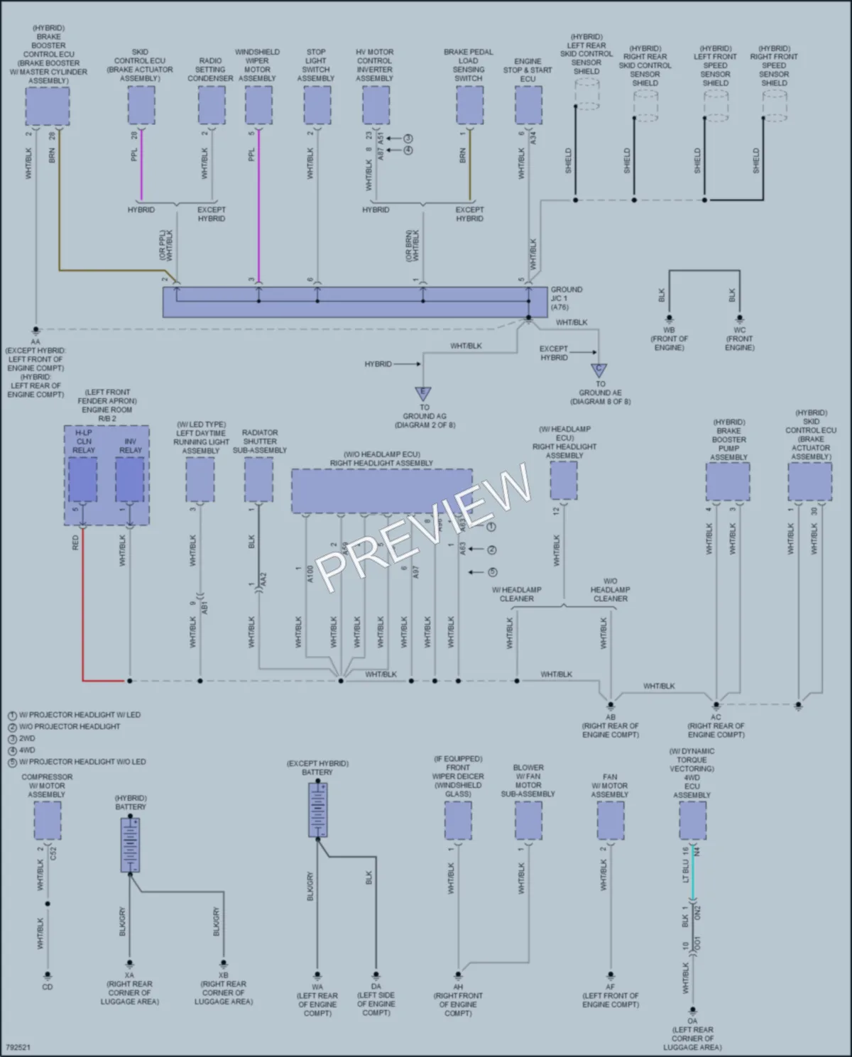 2022 Toyota RAV4 Ground Distribution wiring diagram preview
