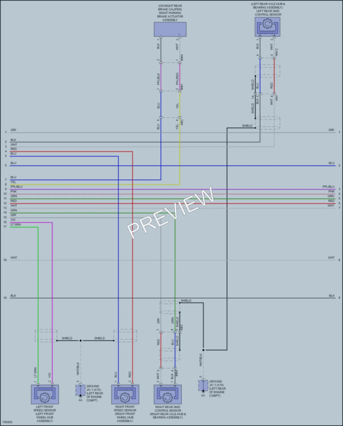 2022 Toyota RAV4Hybrid Anti Lock Brakes wiring diagram preview