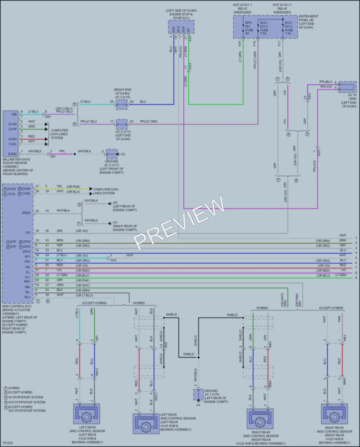2022 Toyota RAV4Hybrid Cruise Control wiring diagram preview