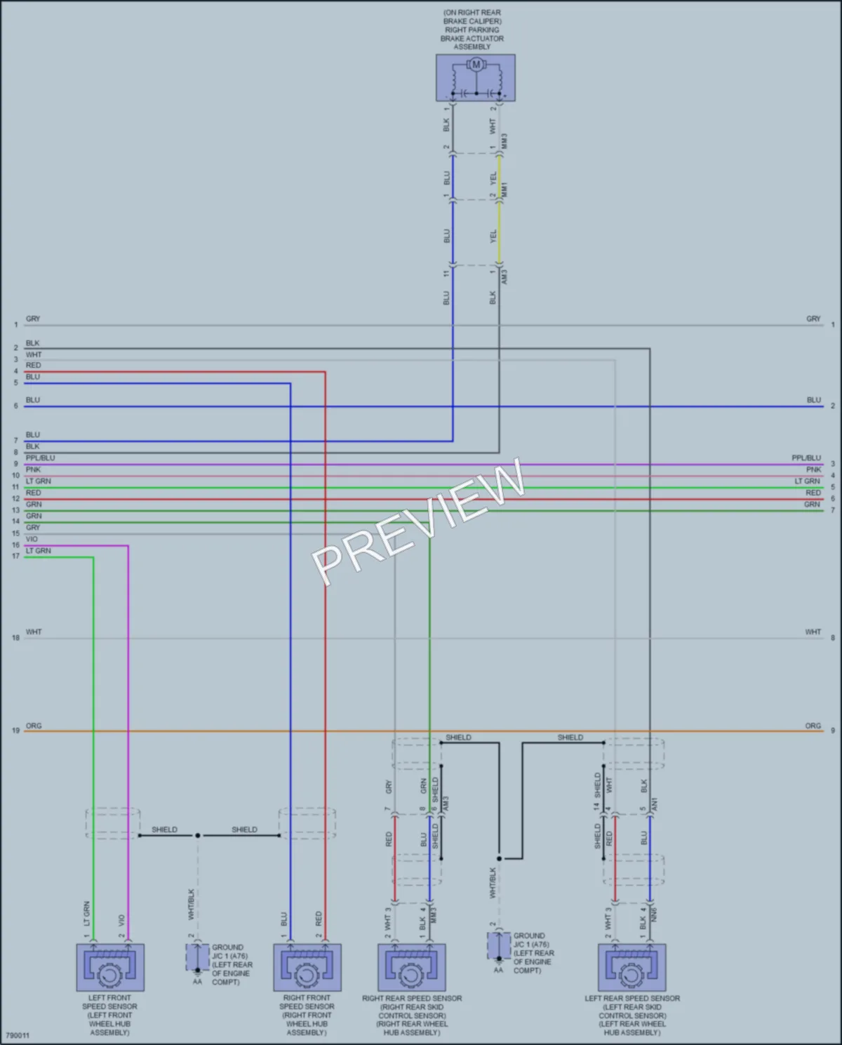 2022 Toyota RAV4Prime Anti Lock Brakes wiring diagram preview