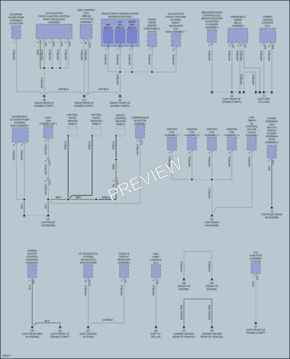 2022 Toyota RAV4Prime Ground Distribution wiring diagram preview