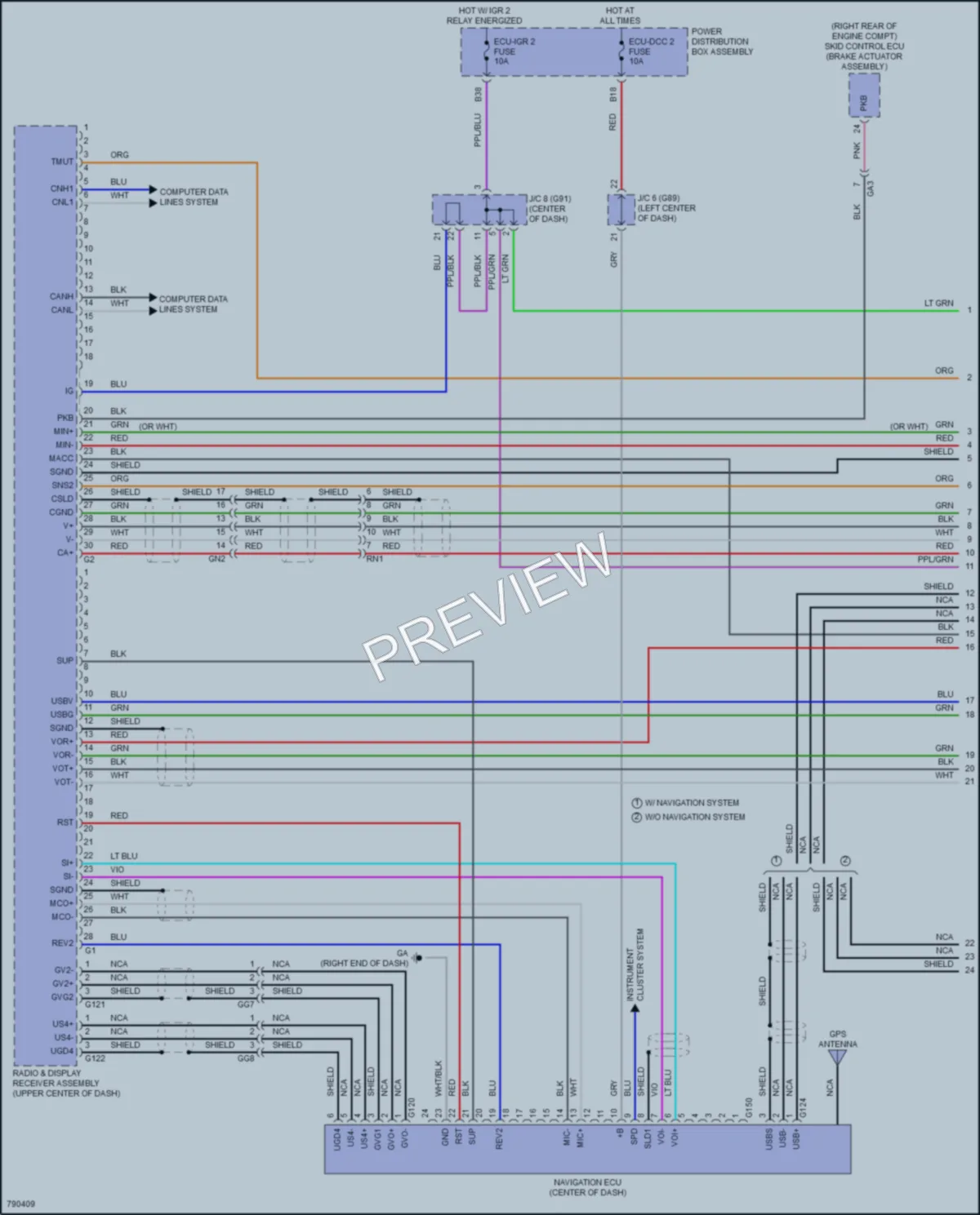 2022 Toyota RAV4Prime Radio wiring diagram preview
