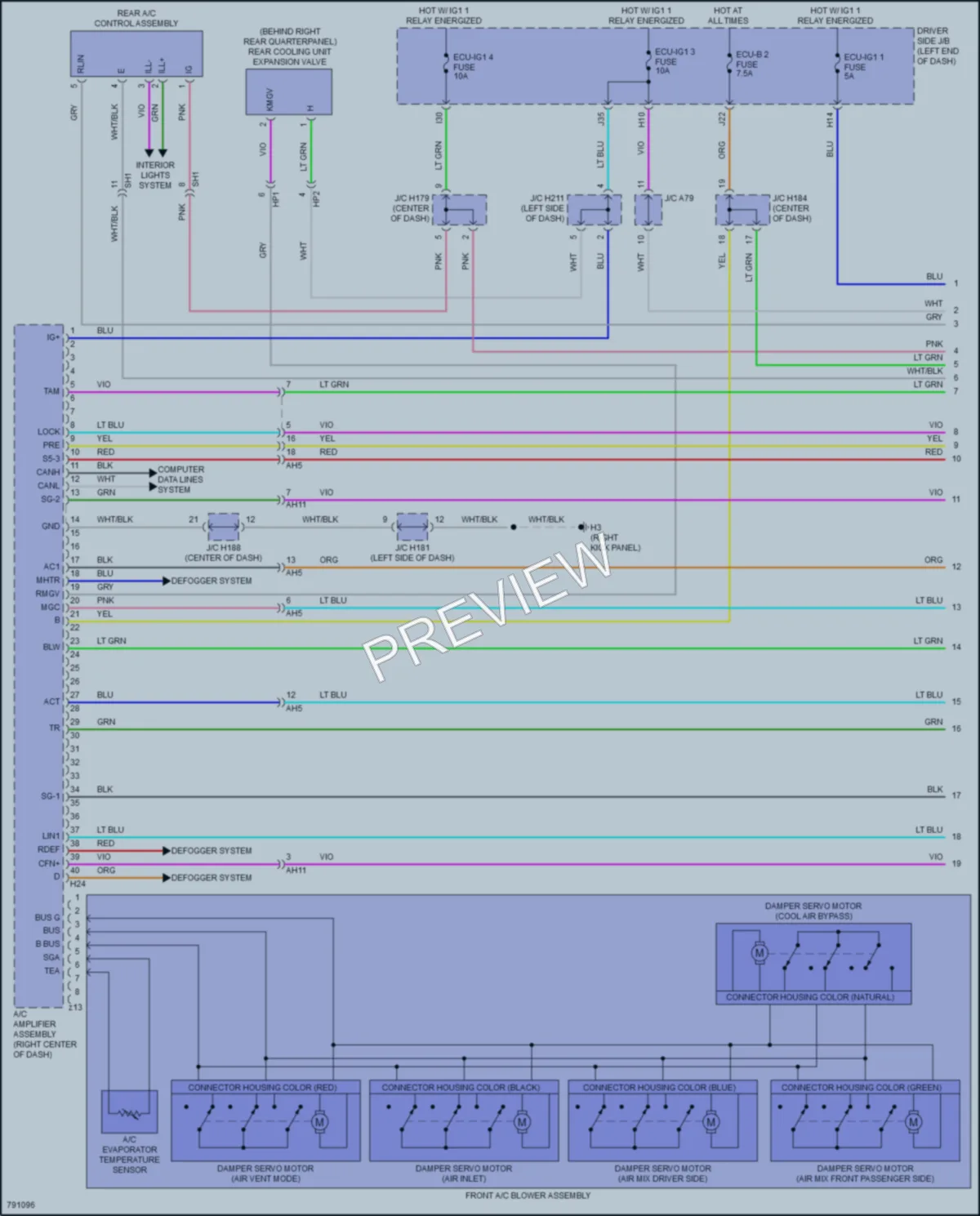 2022 Toyota Sequoia Air Conditioning wiring diagram preview
