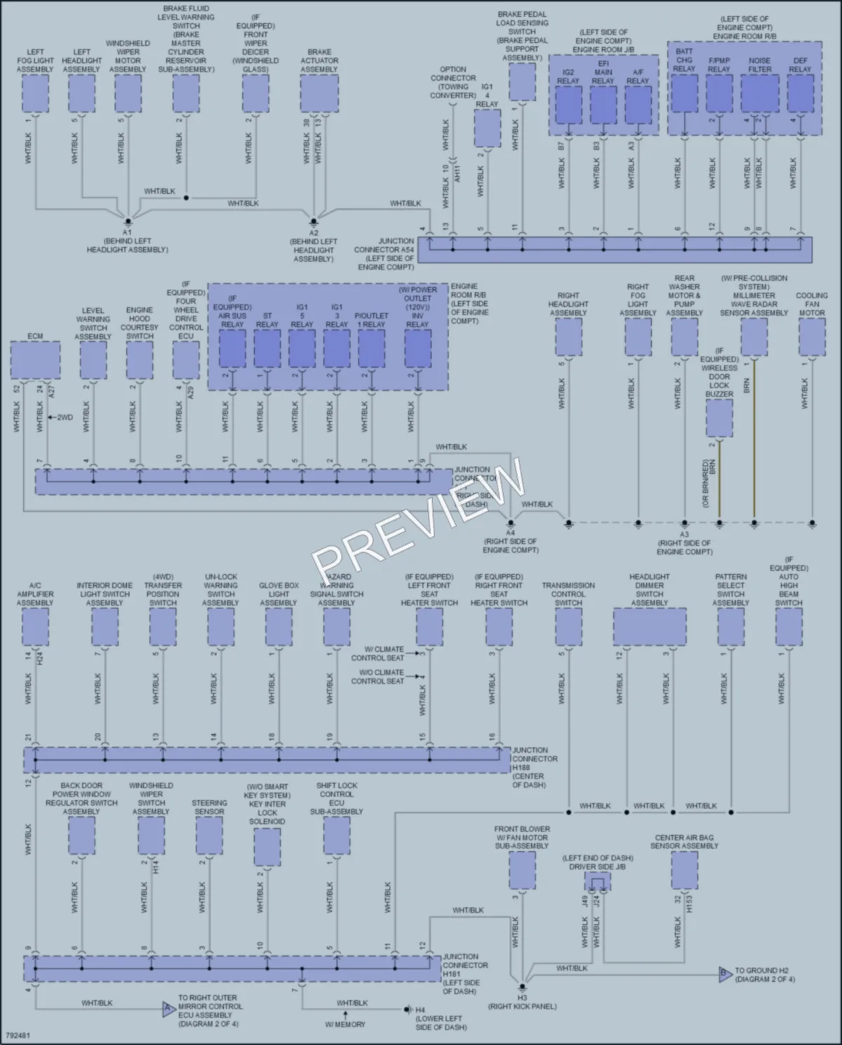 2022 Toyota Sequoia Ground Distribution wiring diagram preview