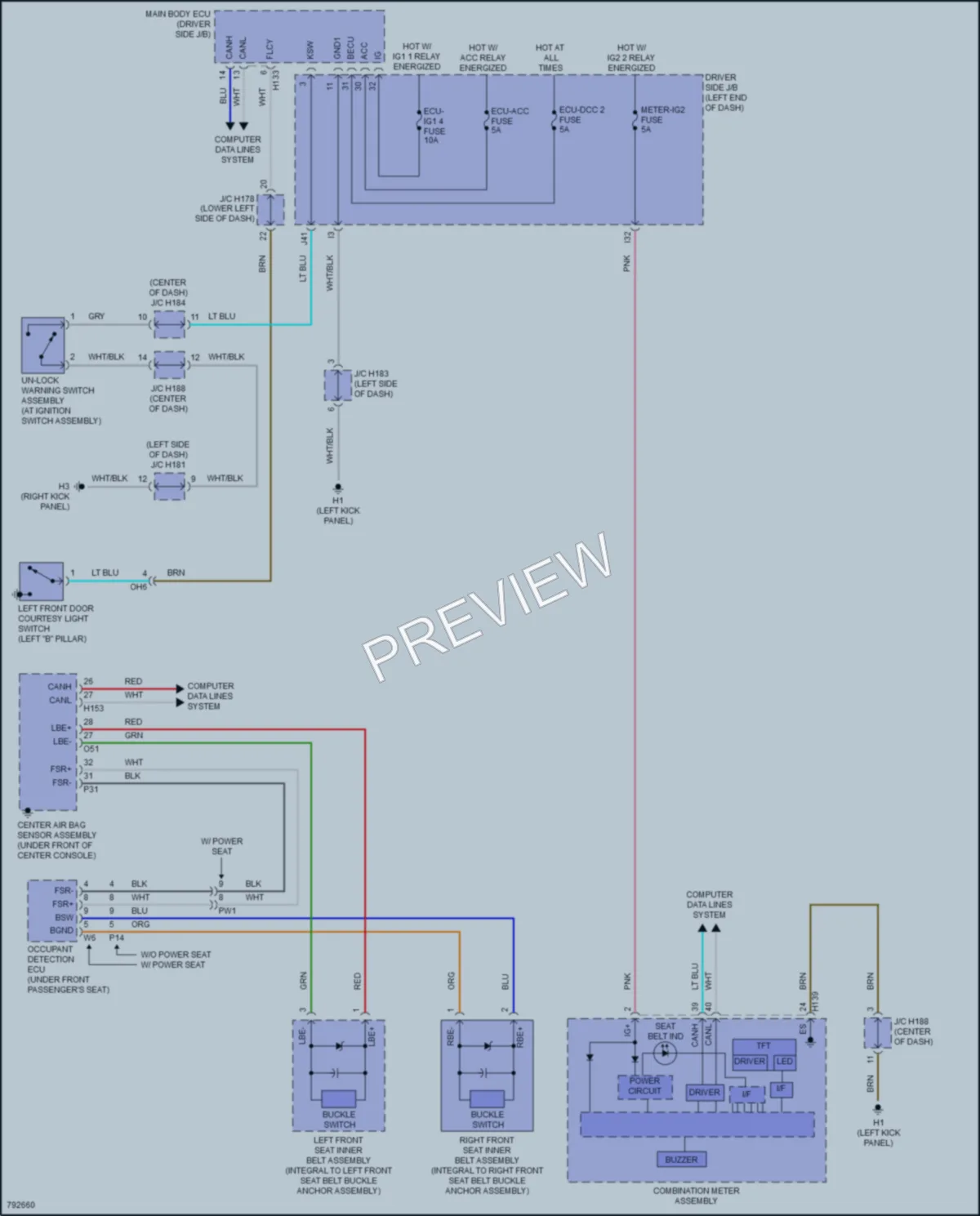 2022 Toyota Sequoia Warning Systems wiring diagram preview