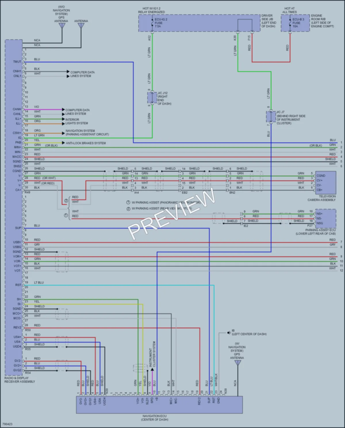 2022 Toyota Tacoma Radio wiring diagram preview