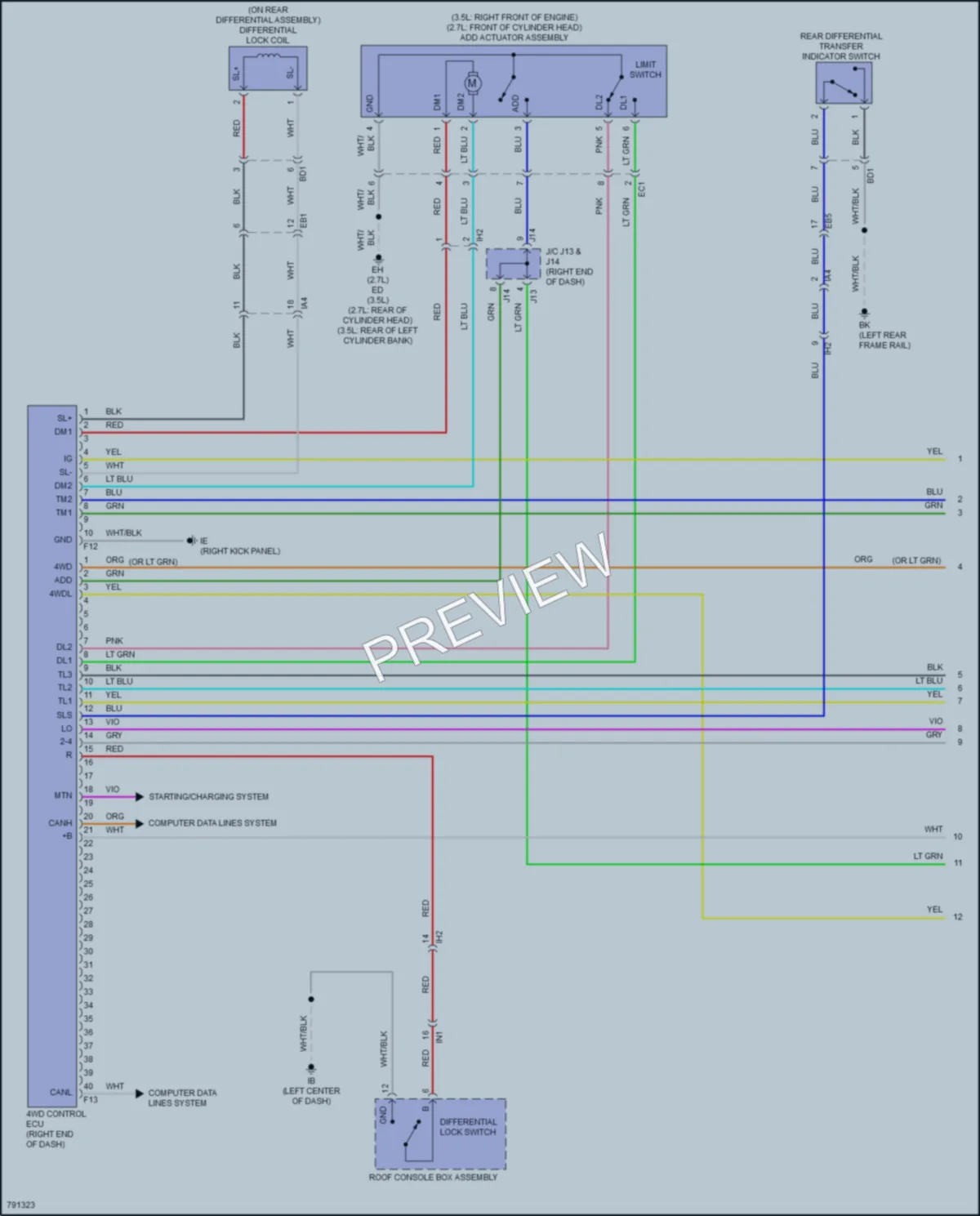 2022 Toyota Tacoma Transmission wiring diagram preview