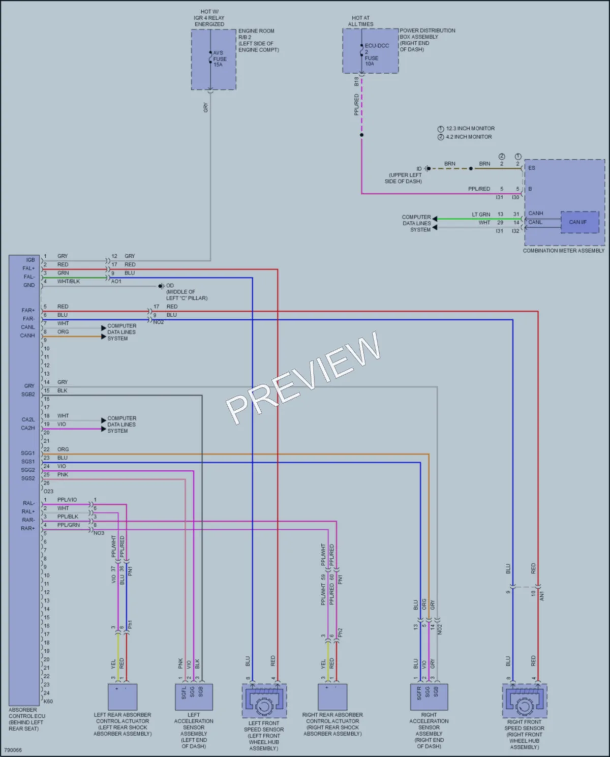 2022 Toyota Tundra Electronic Suspension wiring diagram preview