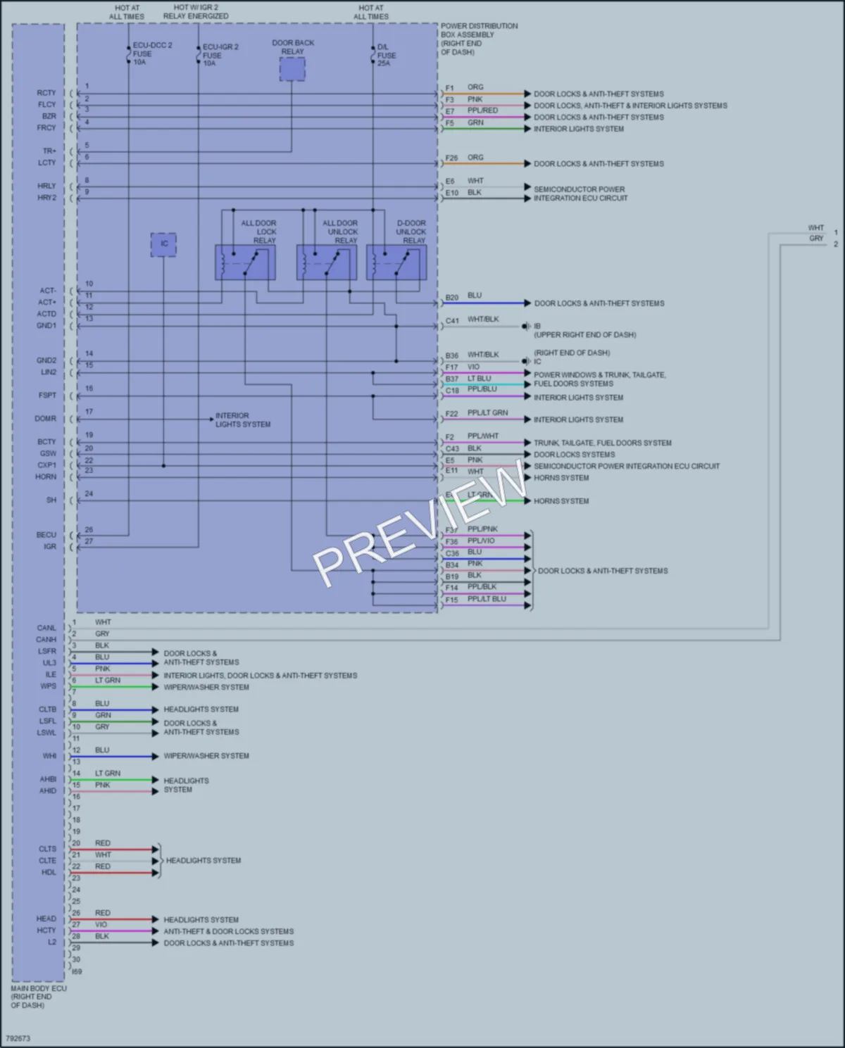 2022 Toyota TundraHybrid Body Control Modules wiring diagram preview