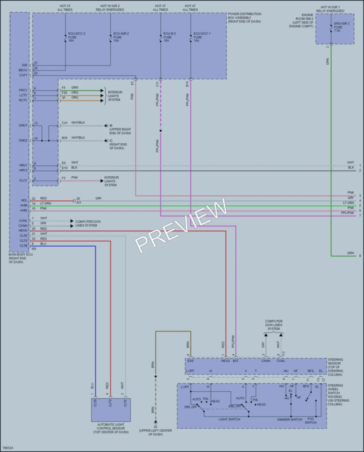 2022 Toyota TundraHybrid Headlights wiring diagram preview