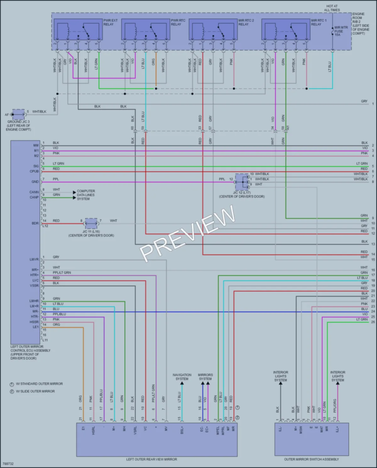 2022 Toyota TundraHybrid Memory Systems wiring diagram preview