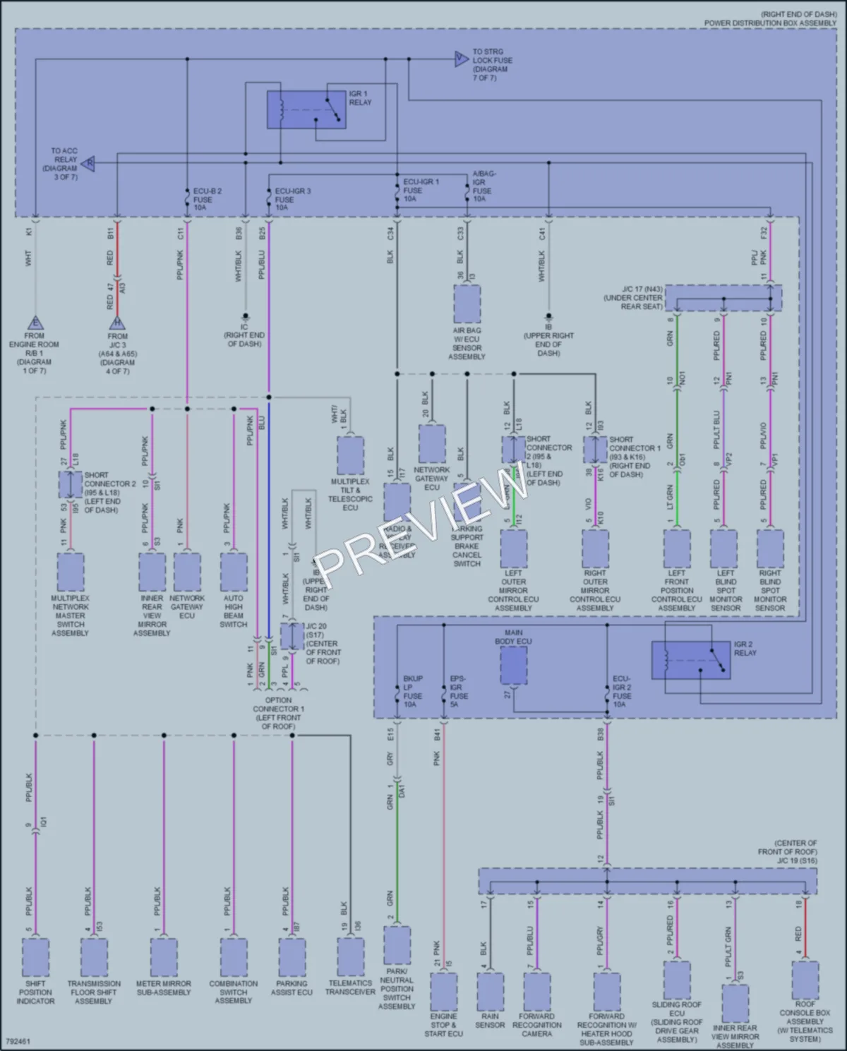2022 Toyota TundraHybrid Power Distribution wiring diagram preview