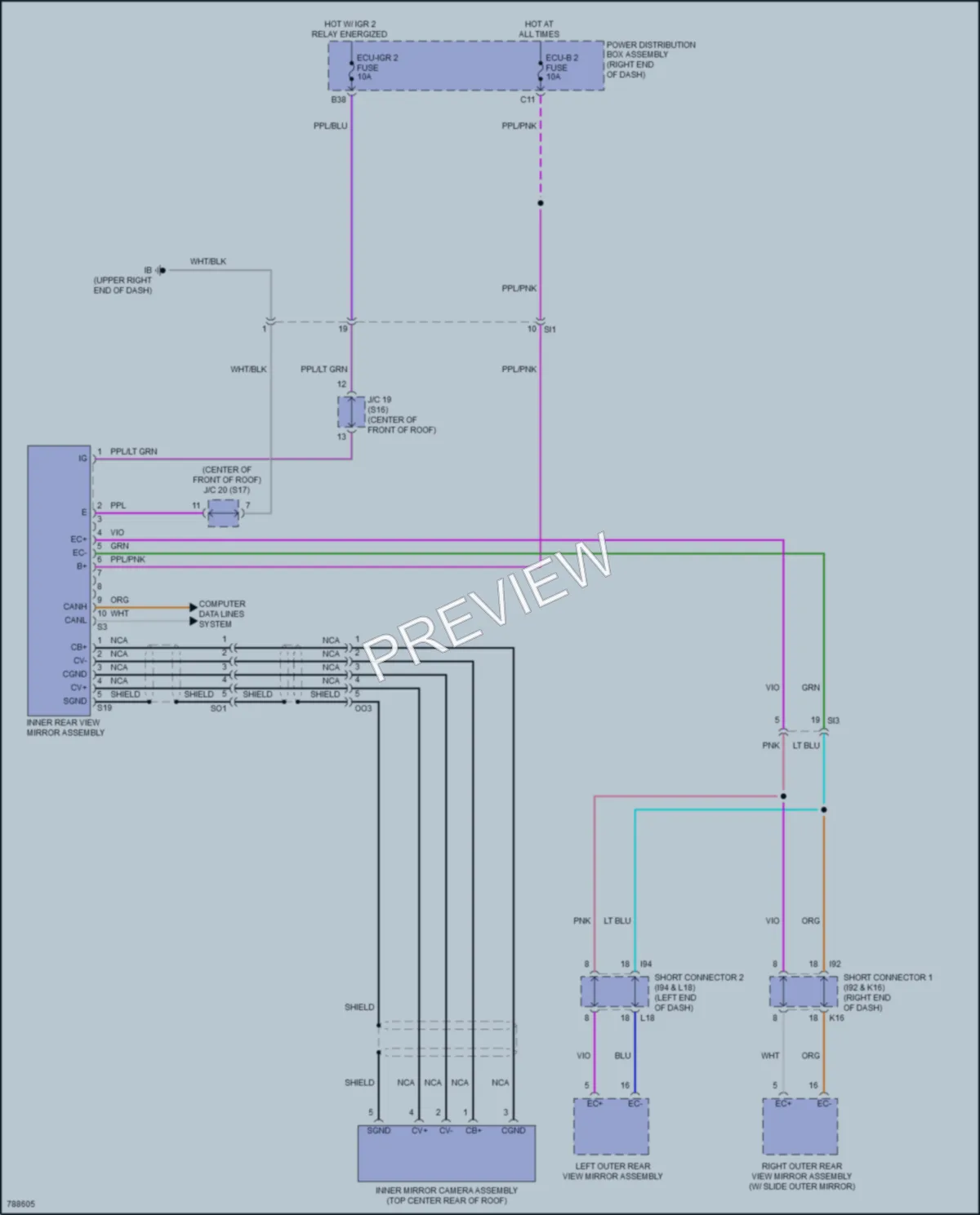 2022 Toyota TundraHybrid Power Mirrors wiring diagram preview