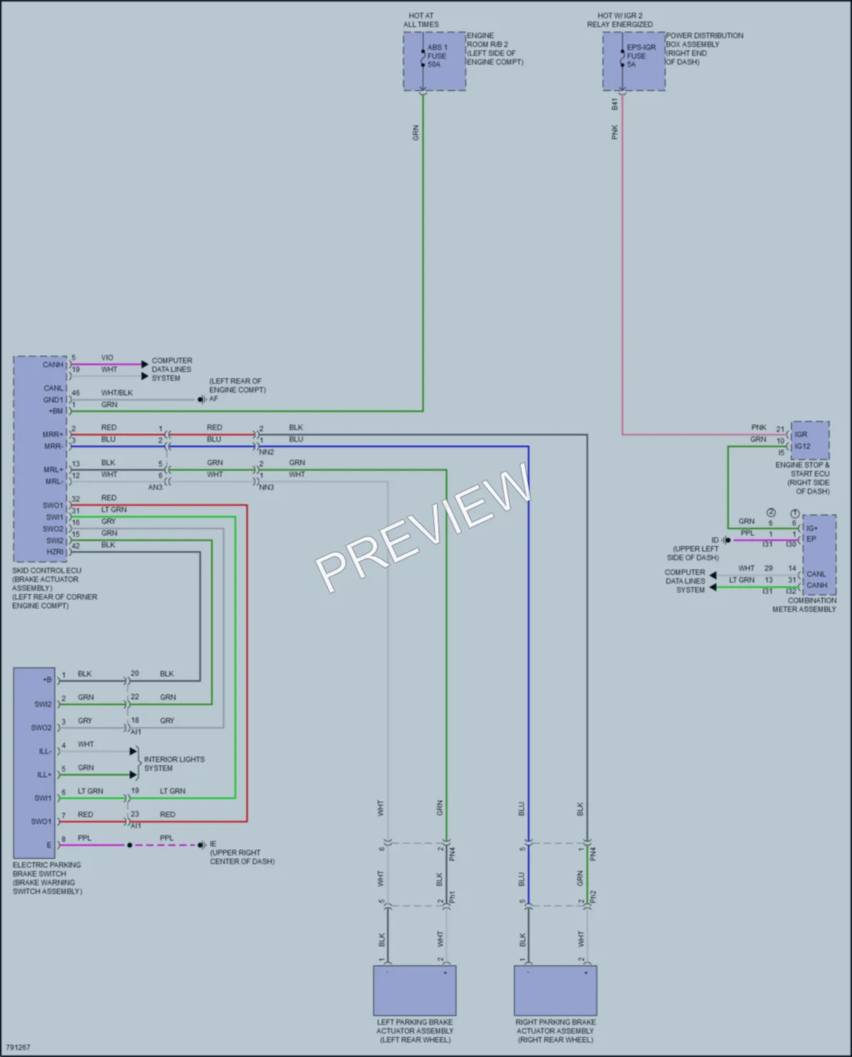 2022 Toyota TundraHybrid Shift Interlock wiring diagram preview