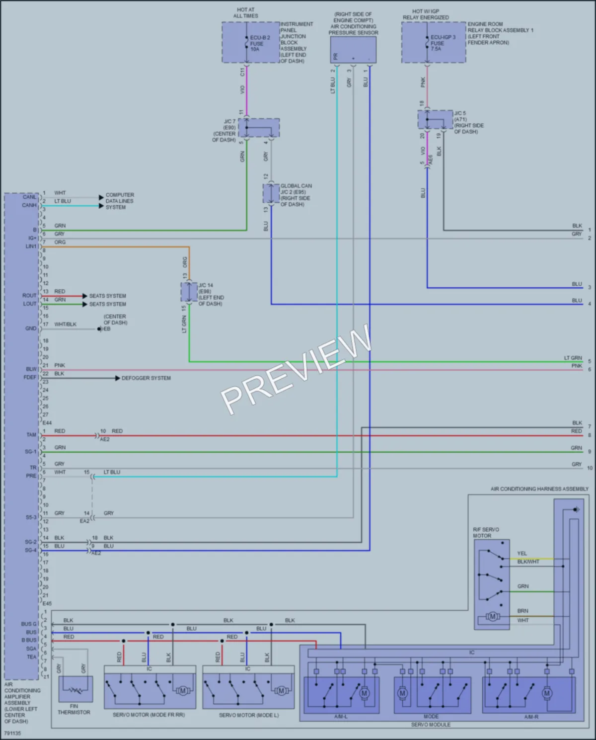 2022 Toyota VenzaHybrid Air Conditioning wiring diagram preview