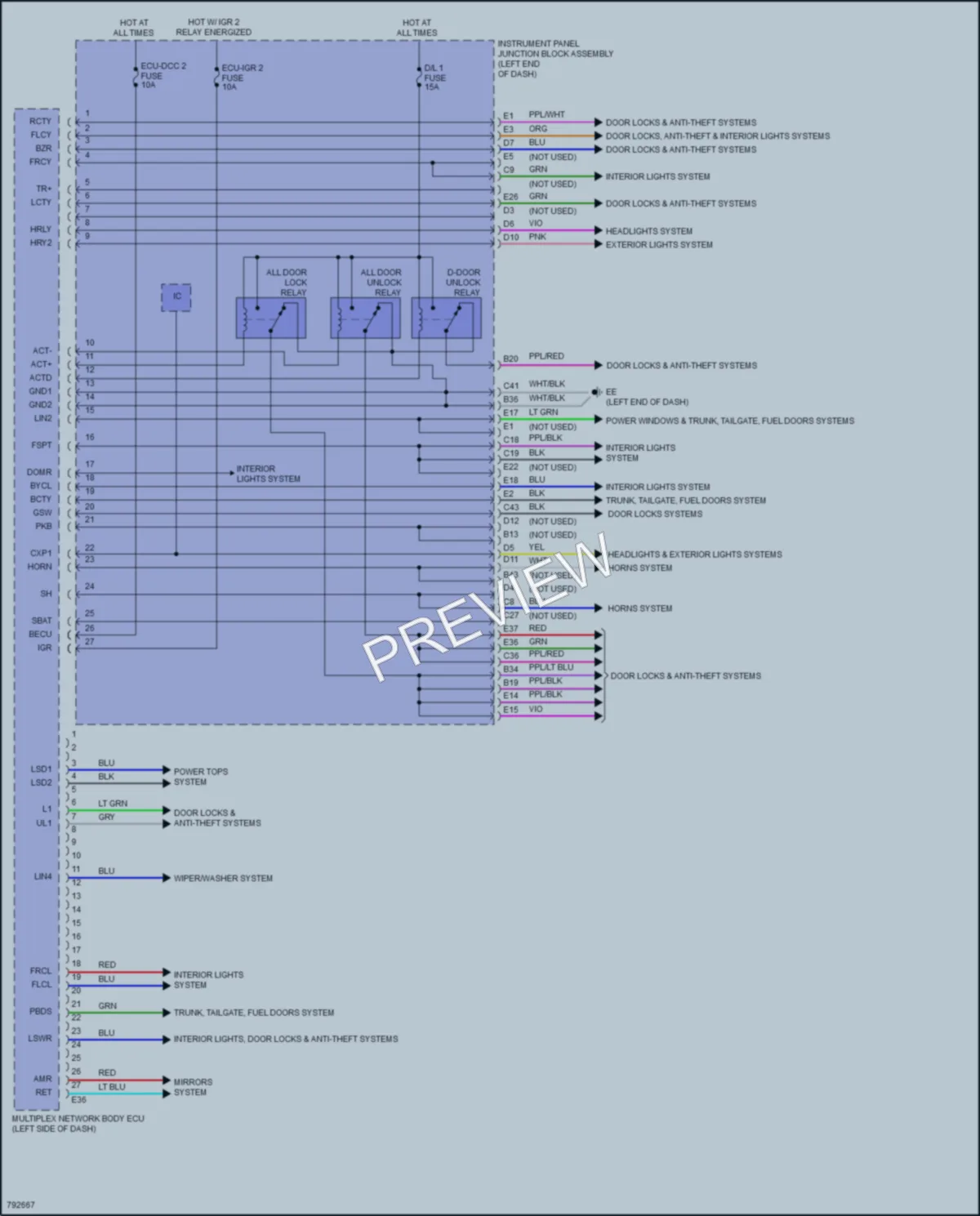 2022 Toyota VenzaHybrid Body Control Modules wiring diagram preview