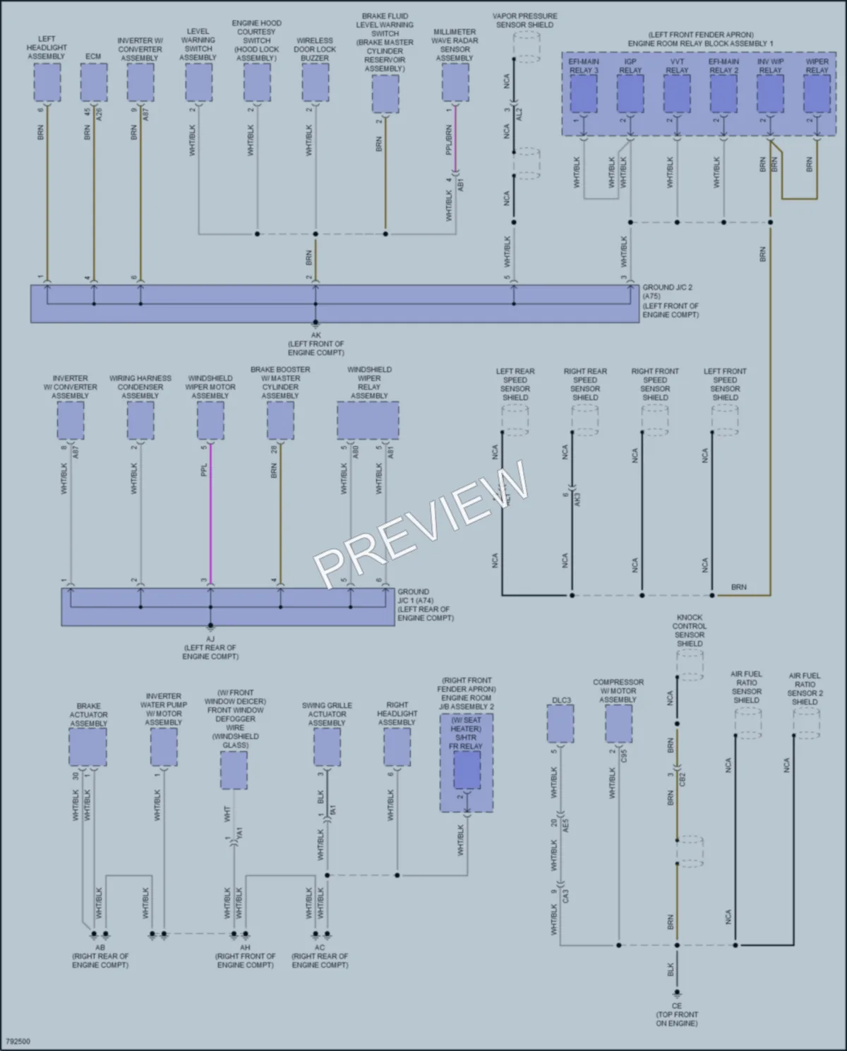 2022 Toyota VenzaHybrid Ground Distribution wiring diagram preview