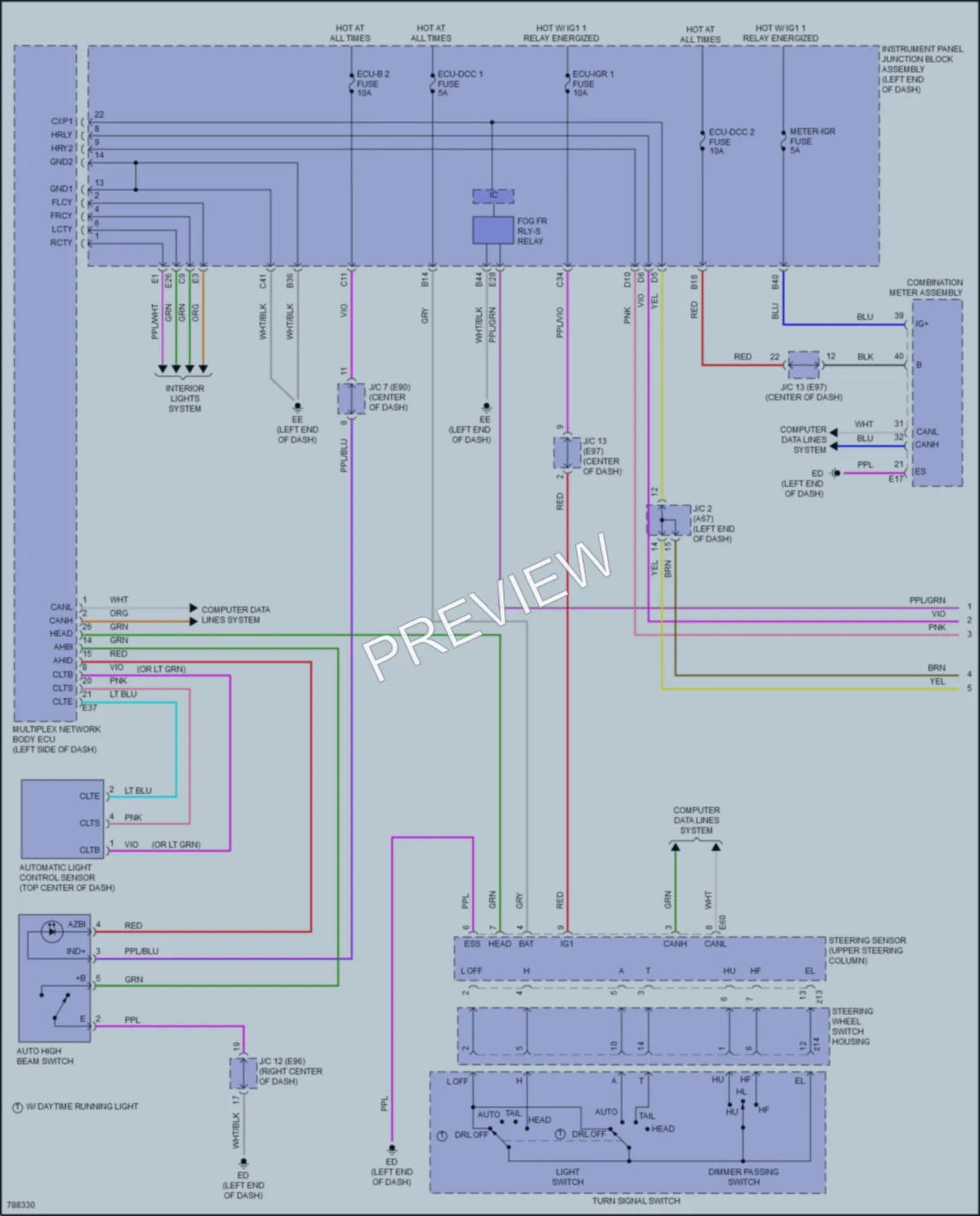 2022 Toyota VenzaHybrid Headlights wiring diagram preview