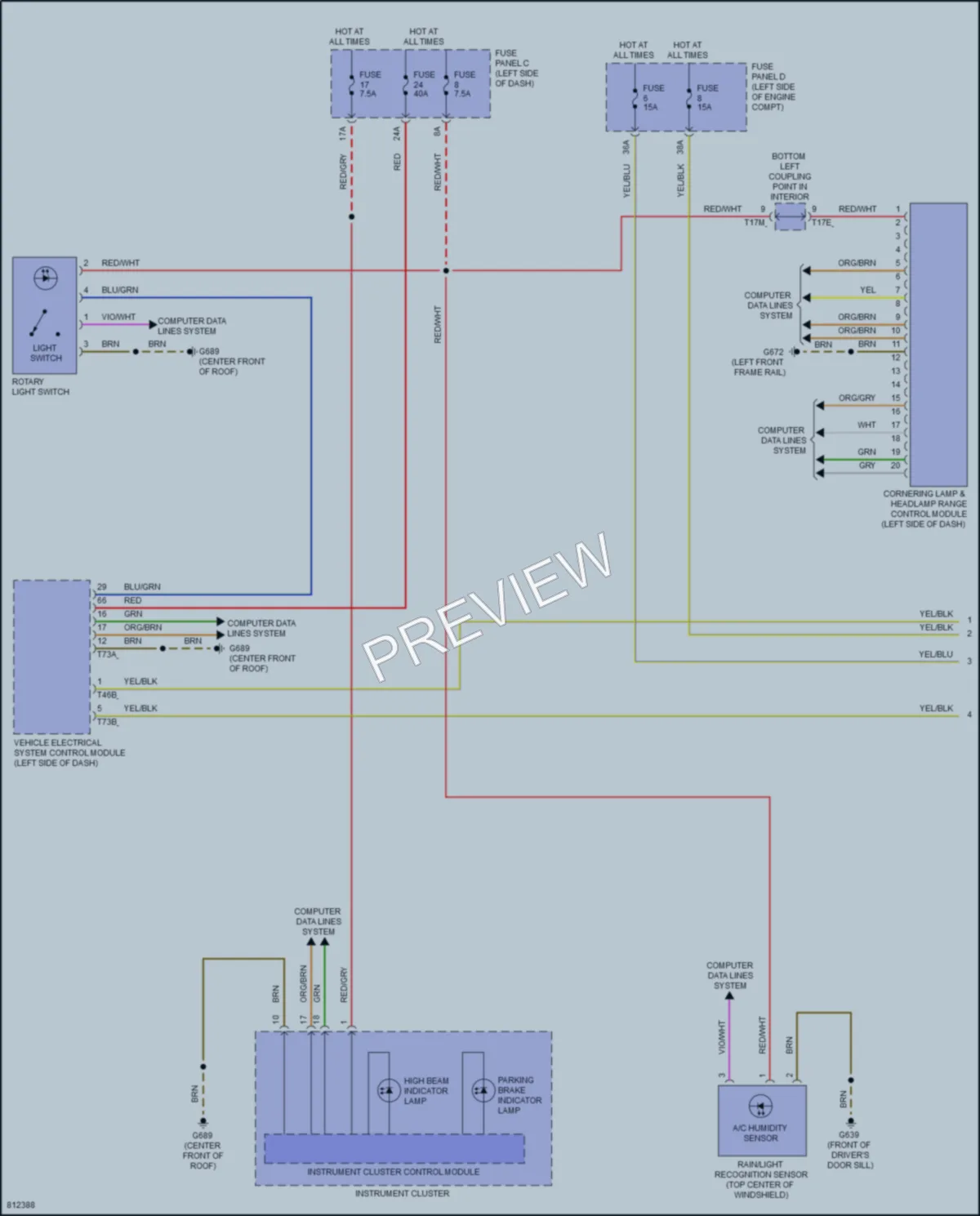 2022 Volkswagen Arteon Headlights wiring diagram preview