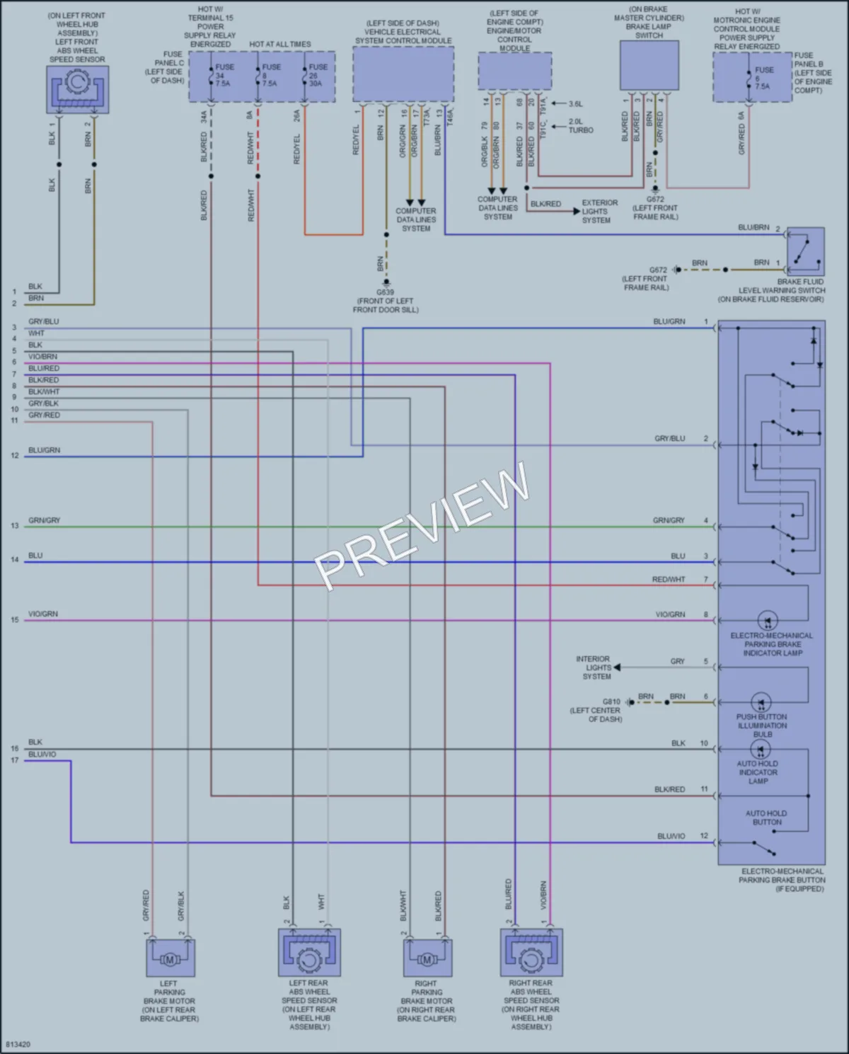 2022 Volkswagen AtlasCrossSport Anti Lock Brakes wiring diagram preview