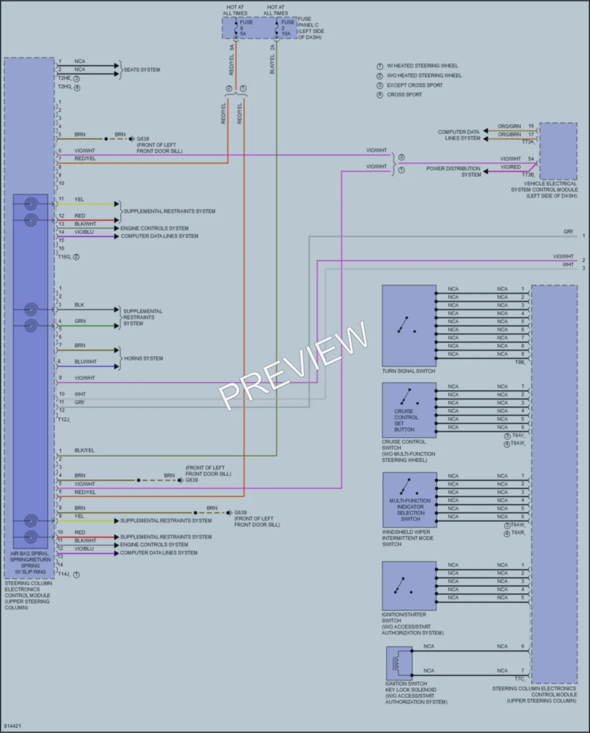 2022 Volkswagen AtlasCrossSport Body Control Modules wiring diagram preview