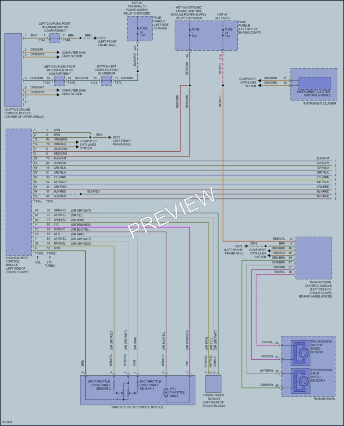 2022 Volkswagen AtlasCrossSport Cruise Control wiring diagram preview