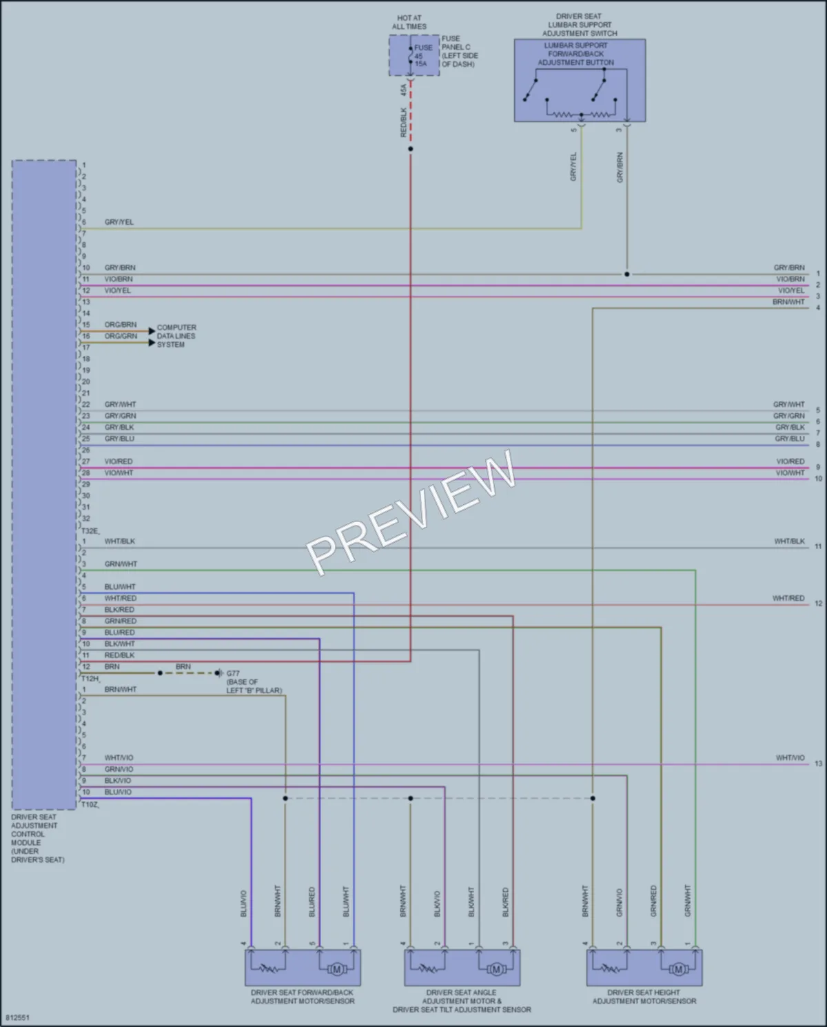 2022 Volkswagen AtlasCrossSport Memory Systems wiring diagram preview