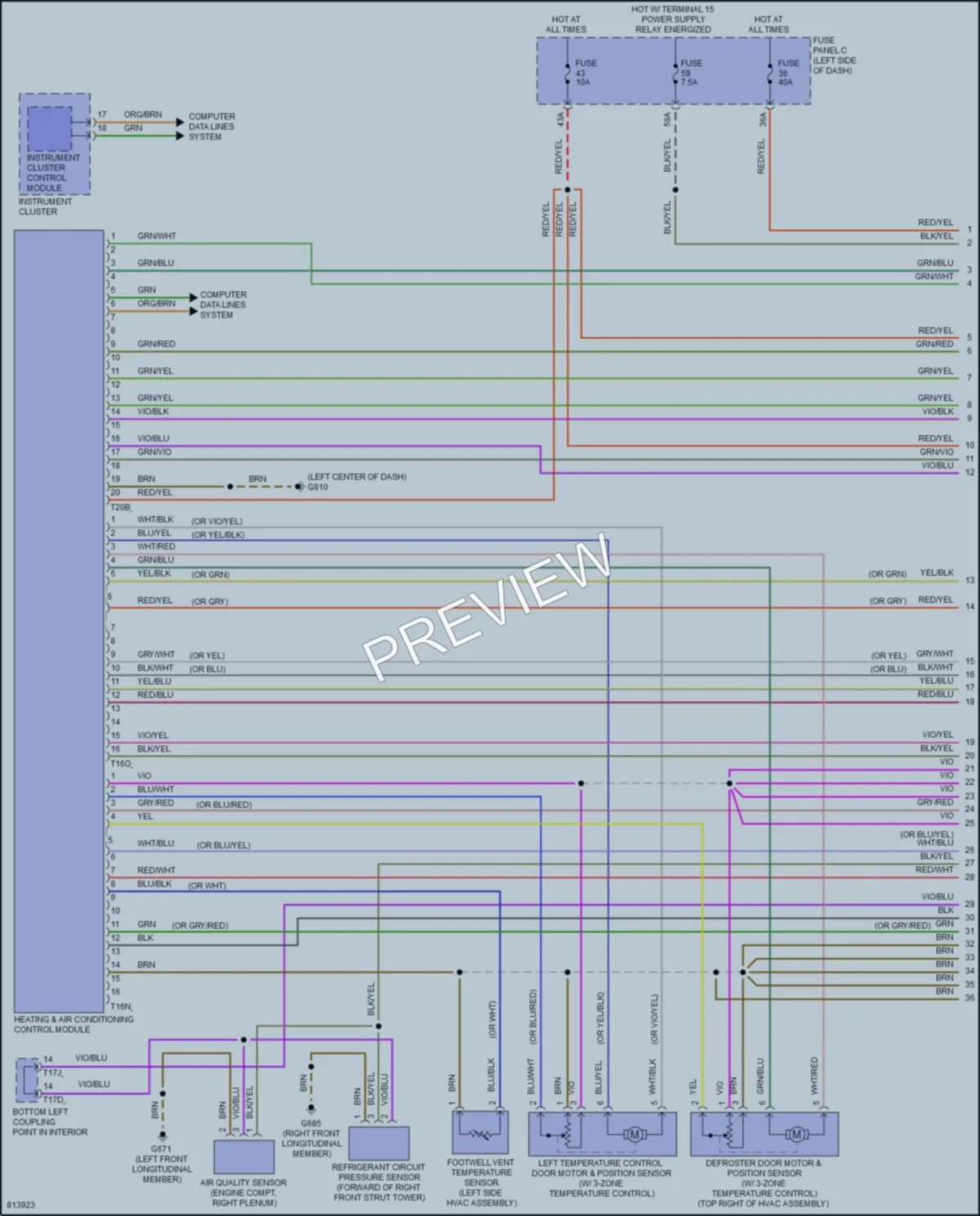 2022 Volkswagen GolfR Air Conditioning wiring diagram preview