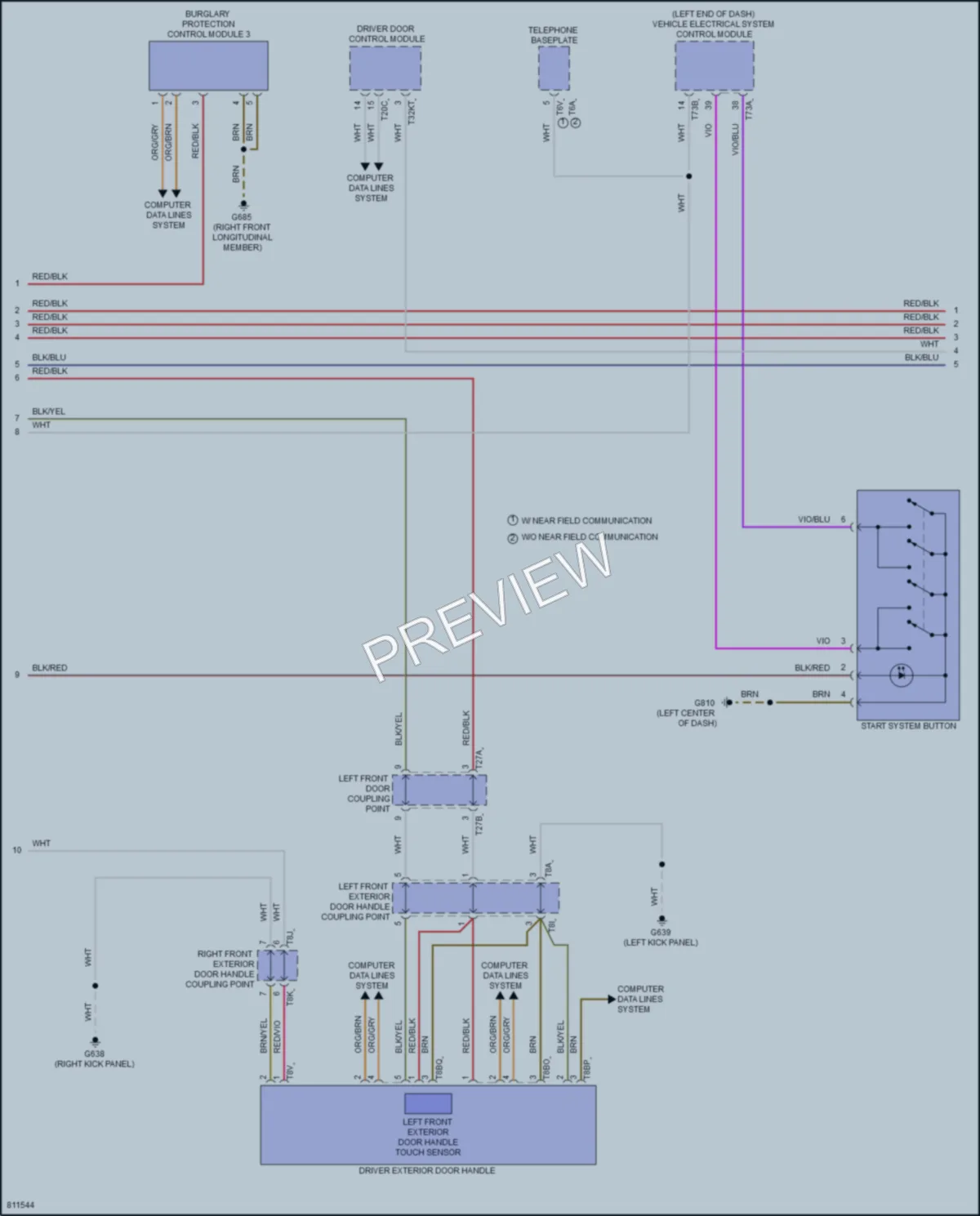 2022 Volkswagen GolfR Anti Theft wiring diagram preview