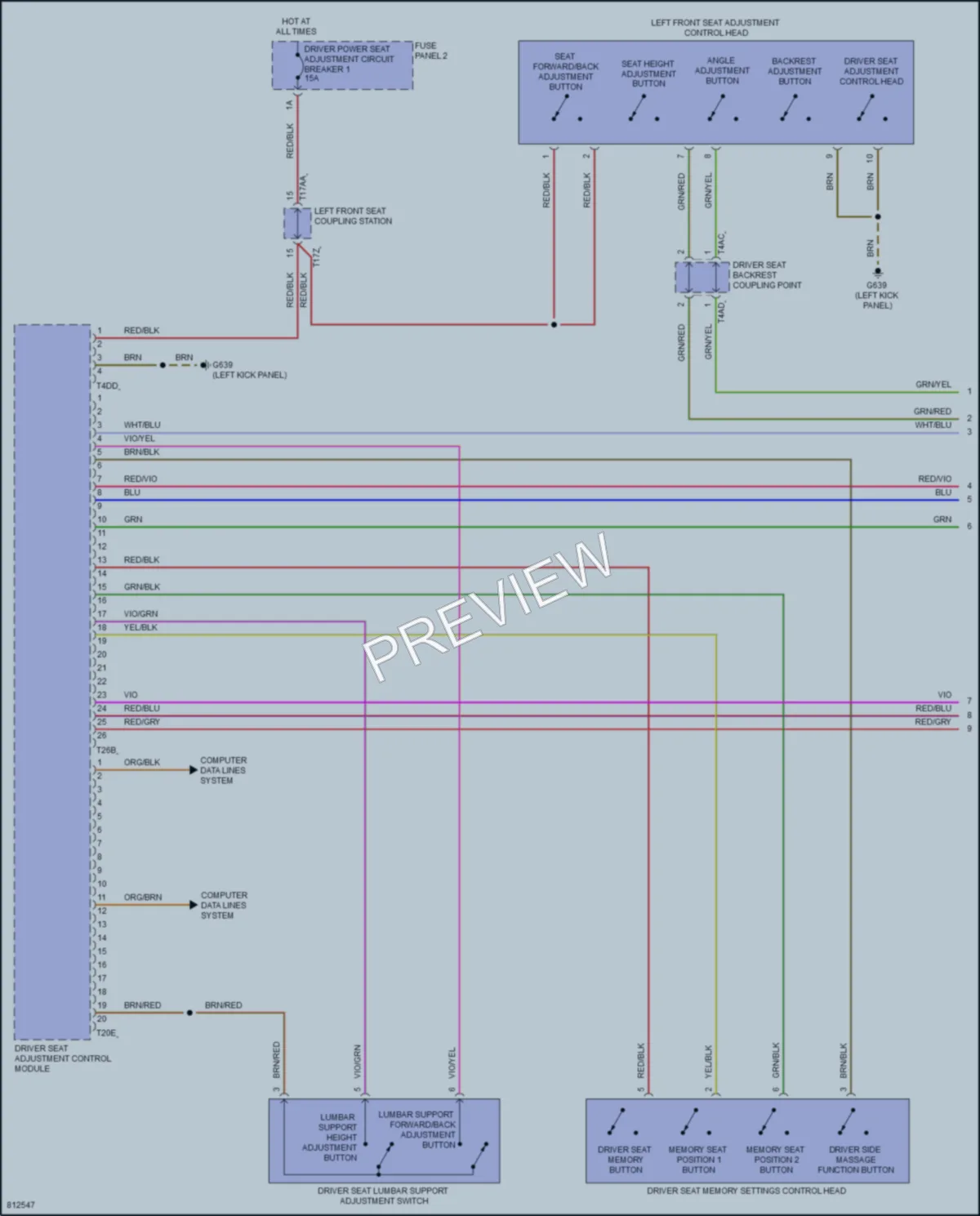 2022 Volkswagen GolfR Memory Systems wiring diagram preview