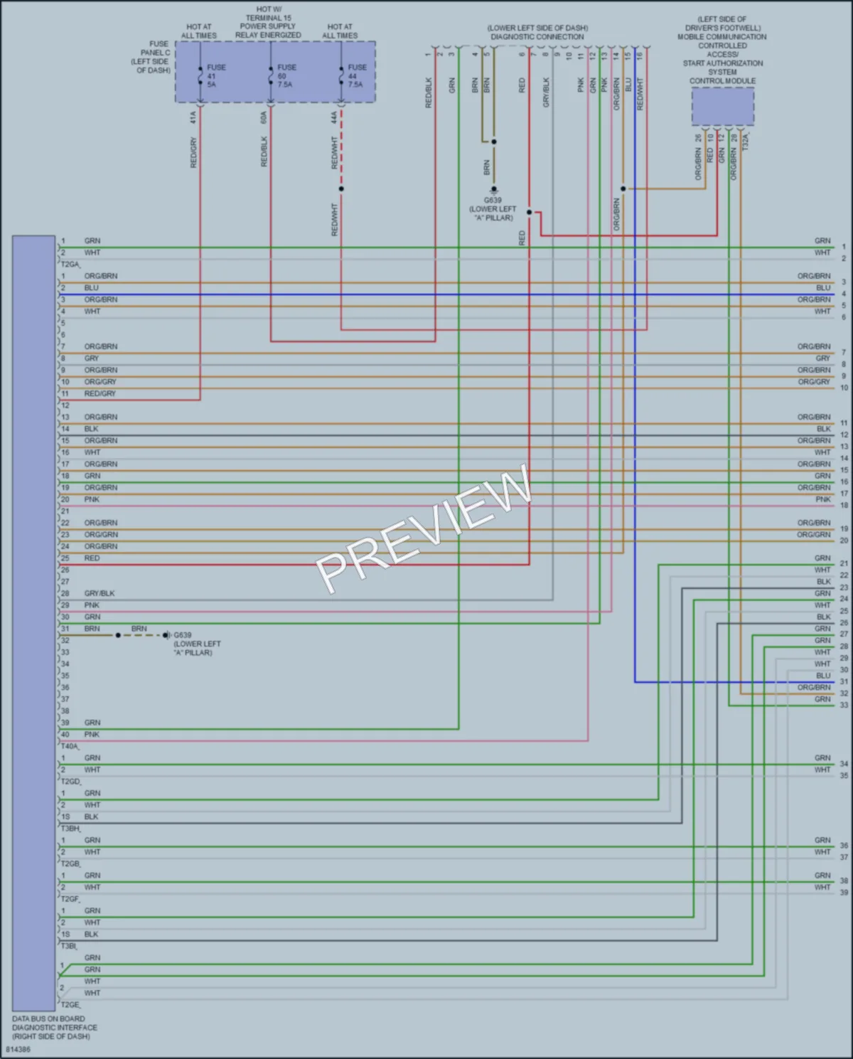 2022 Volkswagen ID4 Computer Data Lines wiring diagram preview