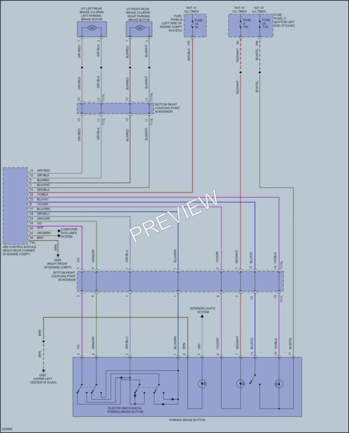 2022 Volkswagen Jetta Shift Interlock wiring diagram preview