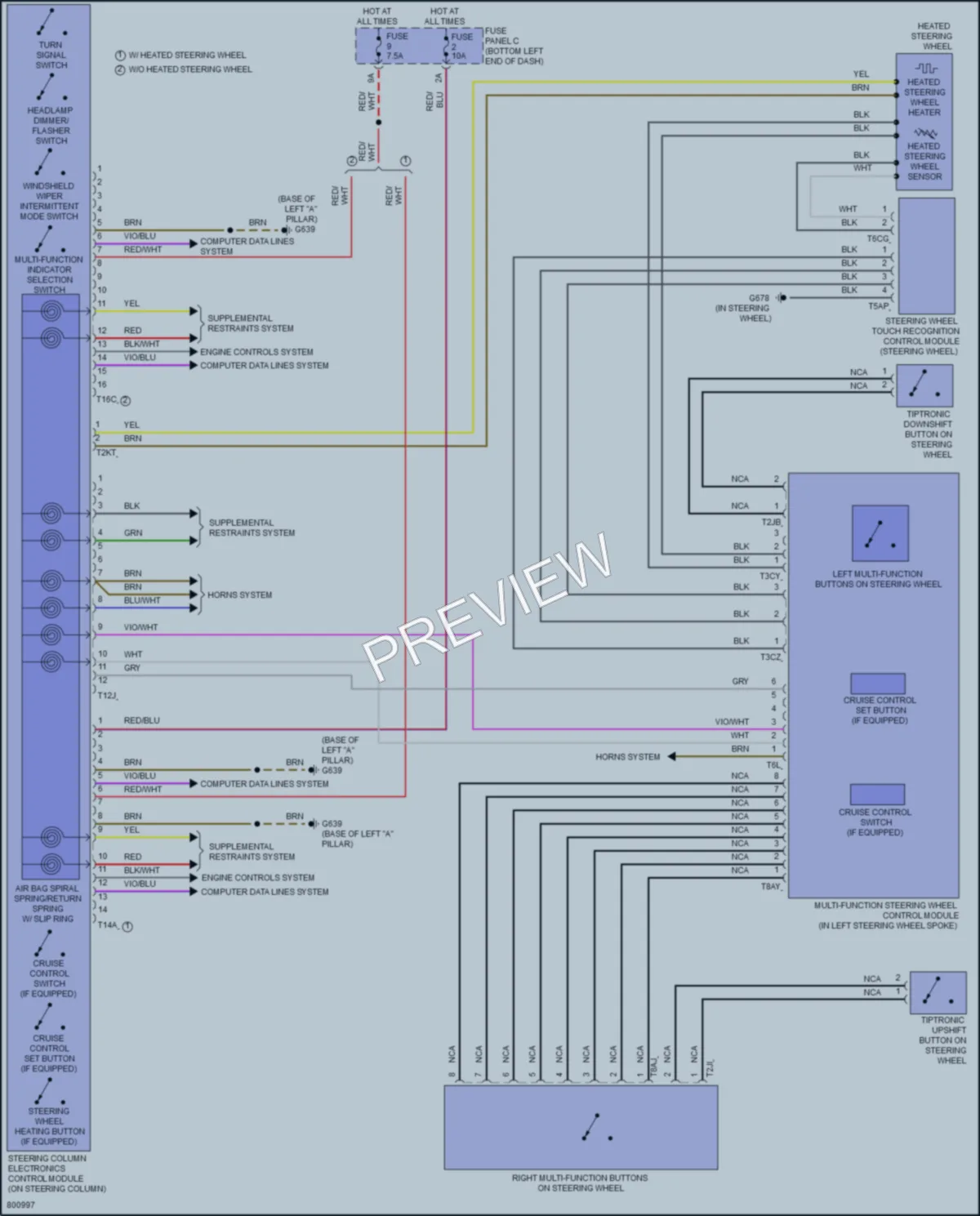 2022 Volkswagen JettaGLI Body Control Modules wiring diagram preview