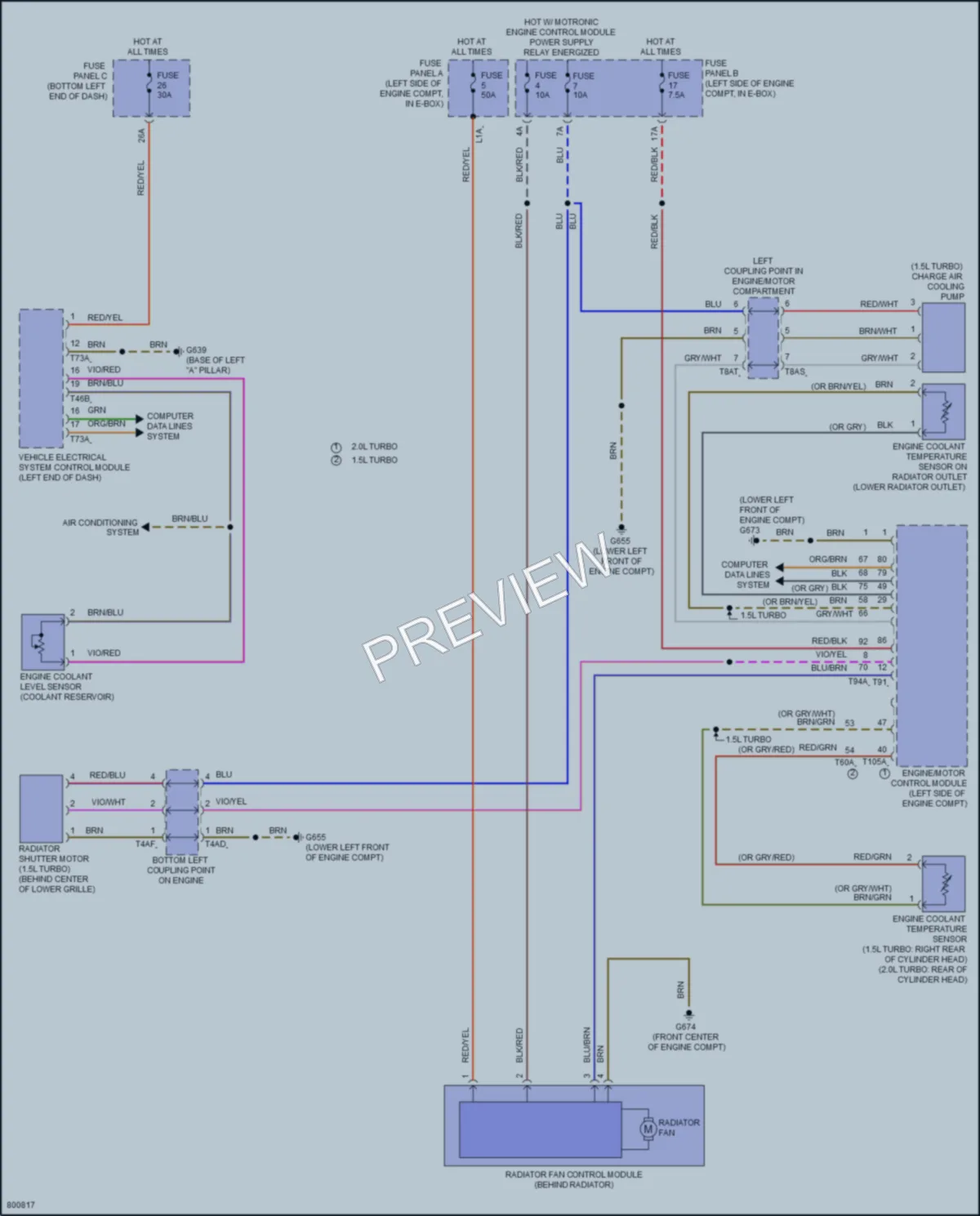 2022 Volkswagen JettaGLI Cooling Fan wiring diagram preview