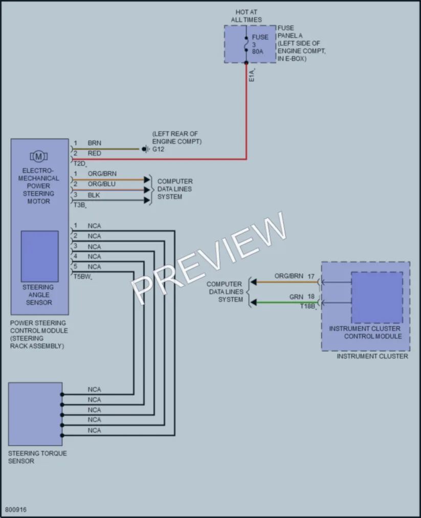 2022 Volkswagen JettaGLI Electronic Power Steering wiring diagram preview