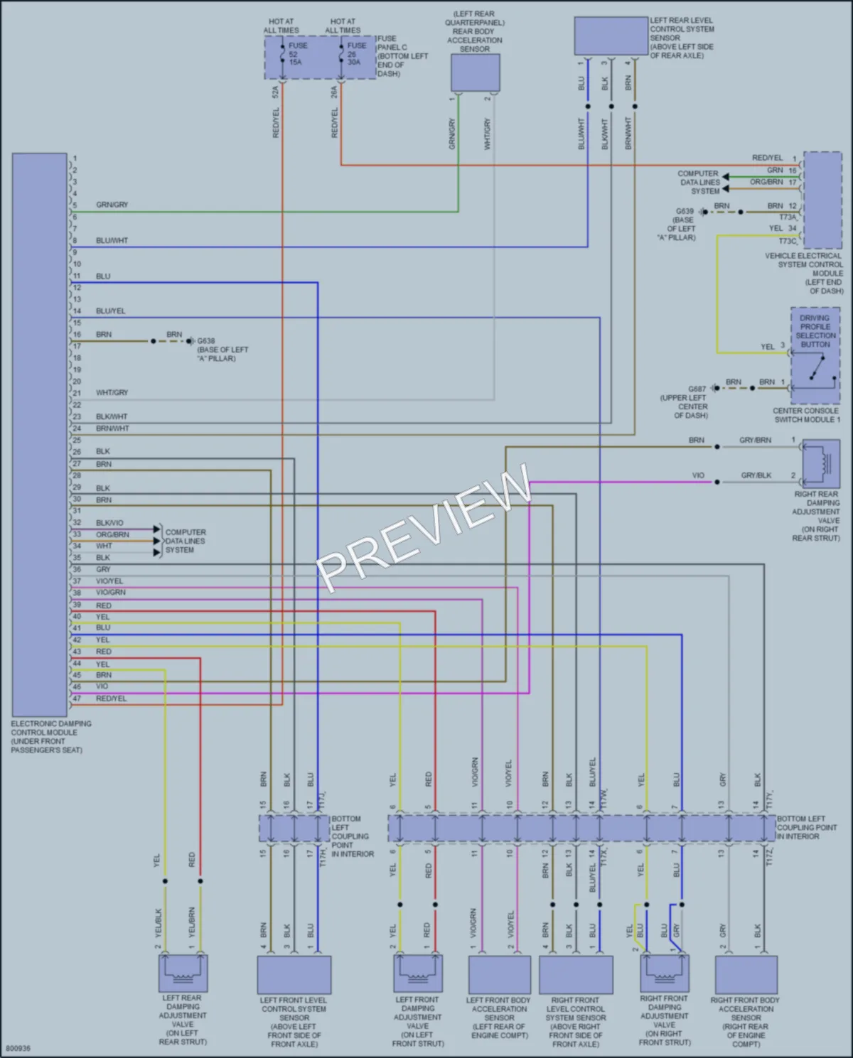 2022 Volkswagen JettaGLI Electronic Suspension wiring diagram preview