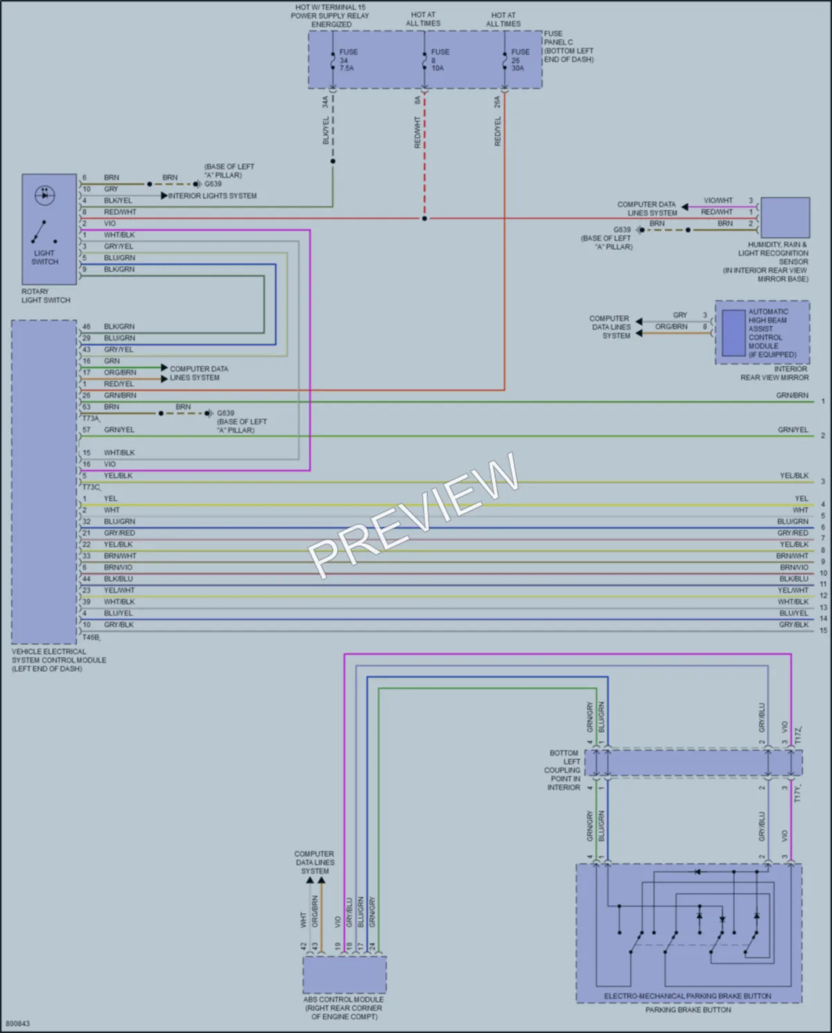 2022 Volkswagen JettaGLI Headlights wiring diagram preview