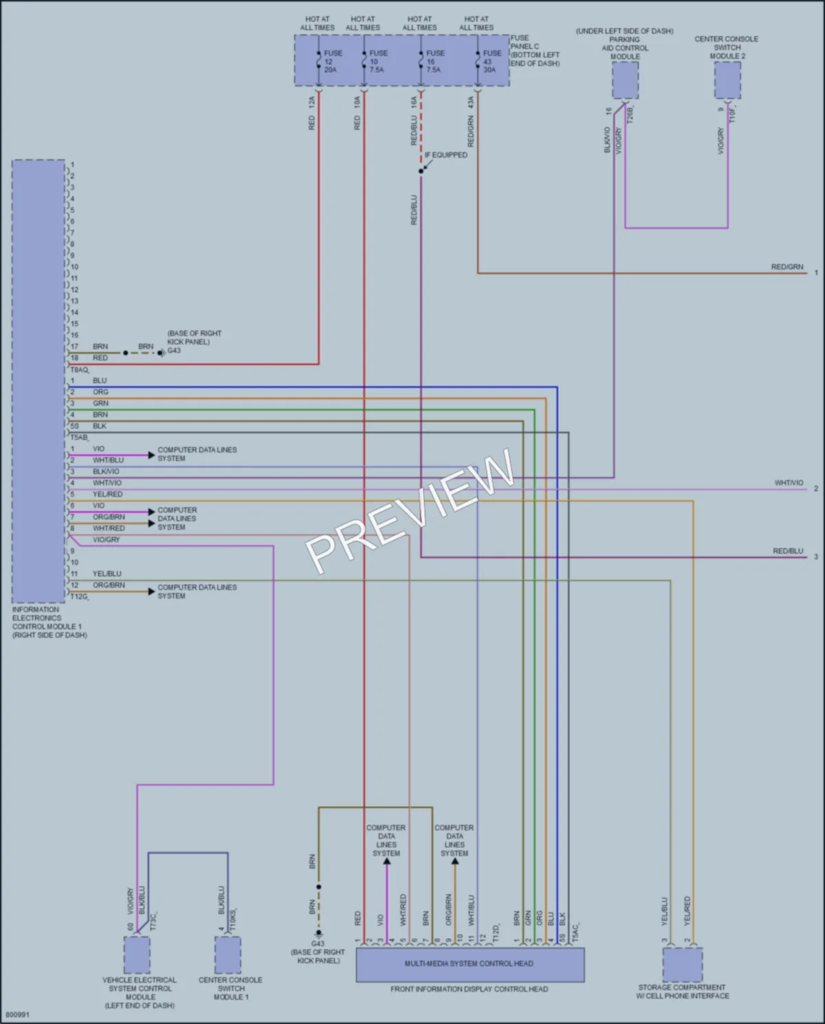 2022 Volkswagen JettaGLI Radio wiring diagram preview