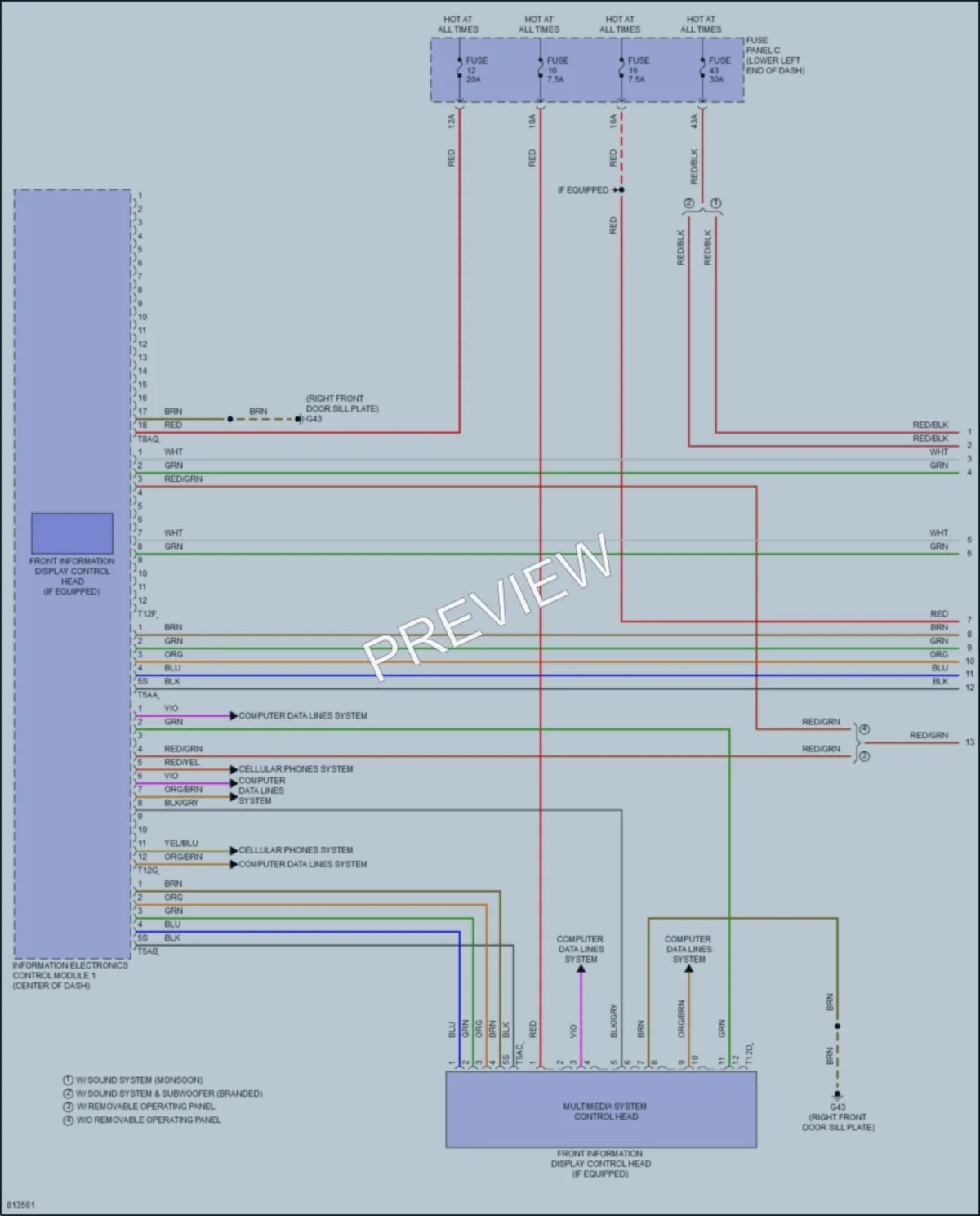 2022 Volkswagen Taos Radio wiring diagram preview