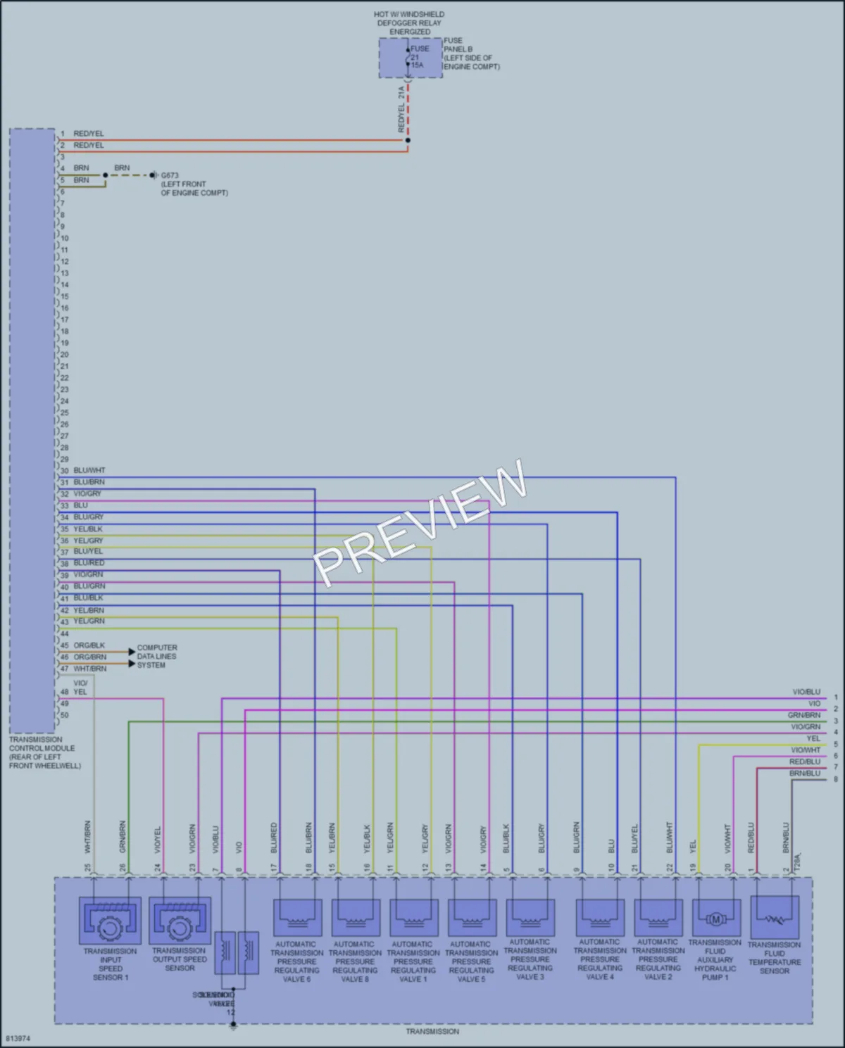 2022 Volkswagen Tiguan Transmission wiring diagram preview