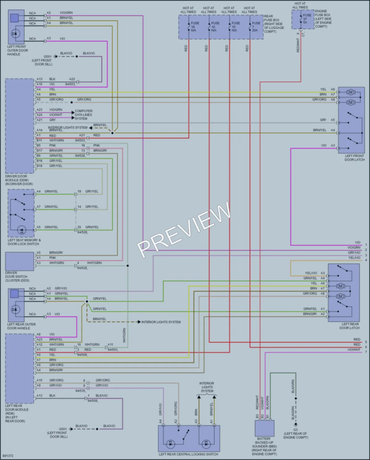 2022 Volvo S60PlugIn Anti Theft wiring diagram preview