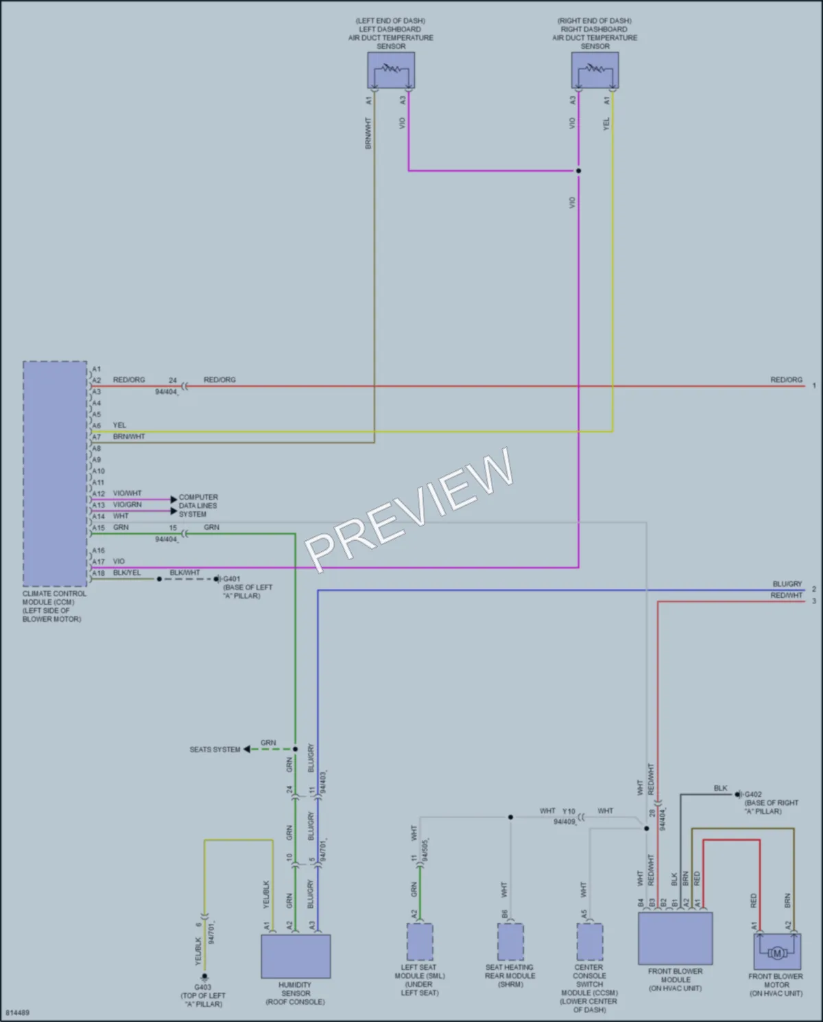 2022 Volvo XC40 Air Conditioning wiring diagram preview